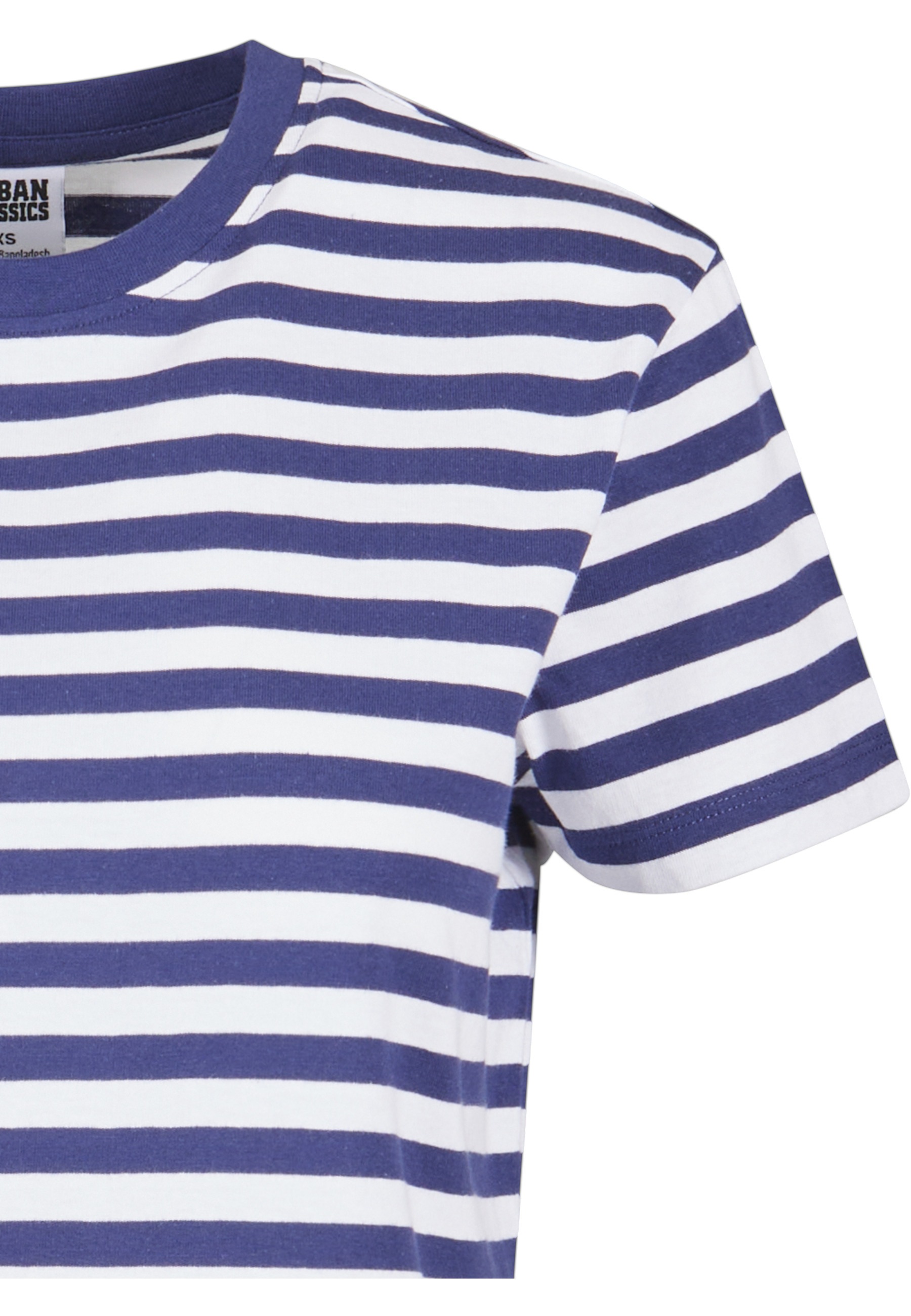 URBAN CLASSICS T-Shirt »Urban Classics Damen Ladies Regular Striped Tee« 1 Stk.