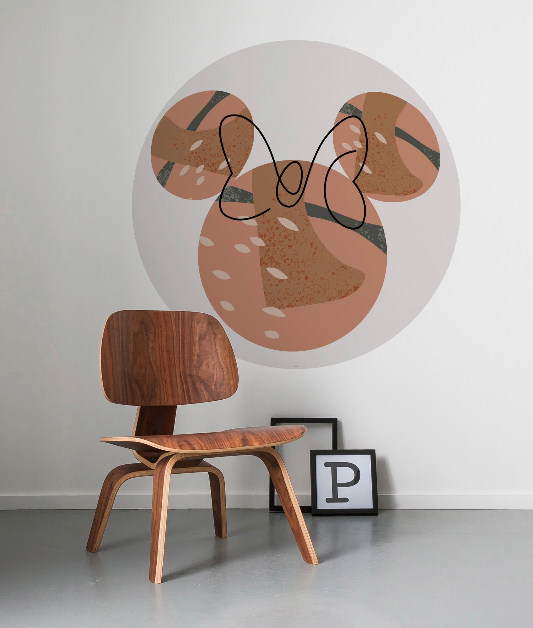 Komar Fototapete »Vlies selbstklebend - Minnie Terra - Größe 125 x 125 cm«, bedruckt, Kinderzimmer