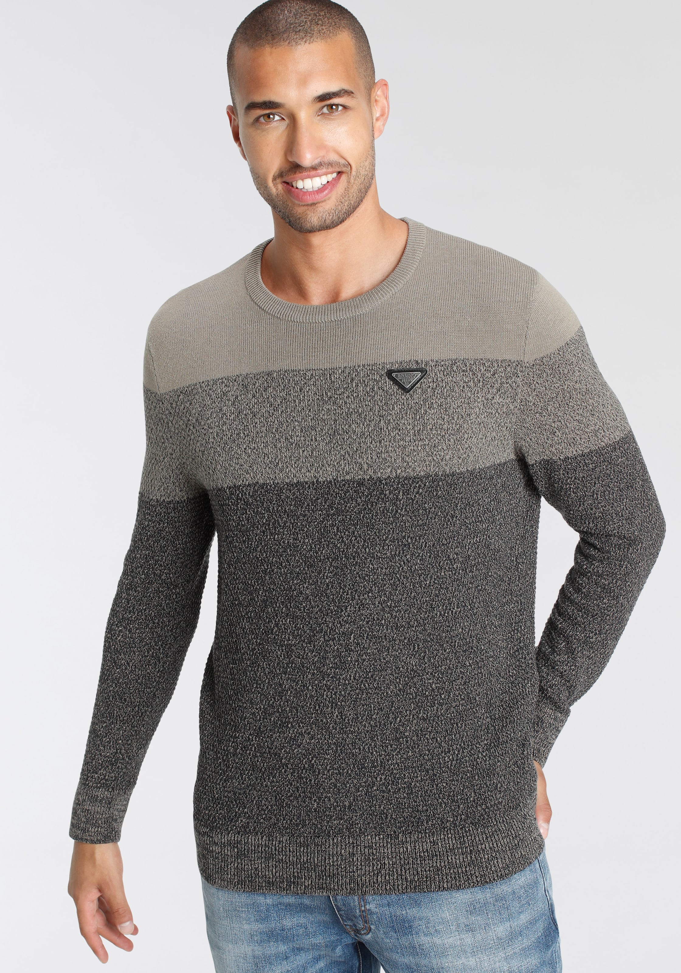 Bruno Banani Strickpullover, im modischem Look