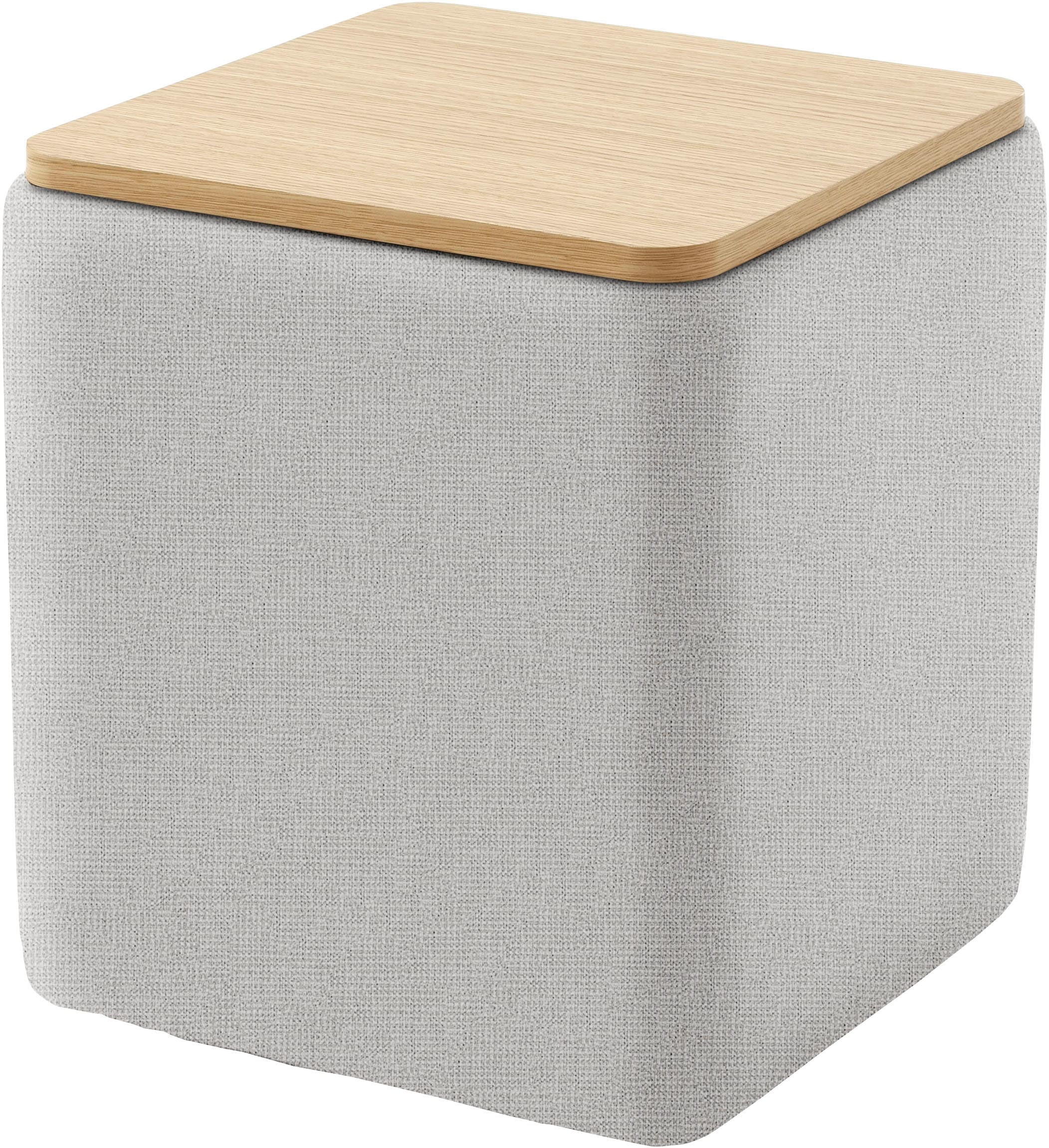 Home affaire Ablagetisch "Kyro, Stauraum mit Tischplatte Eiche, Breite 40 cm" Stylisch, handlich und praktisch für dein Schlafzimmer