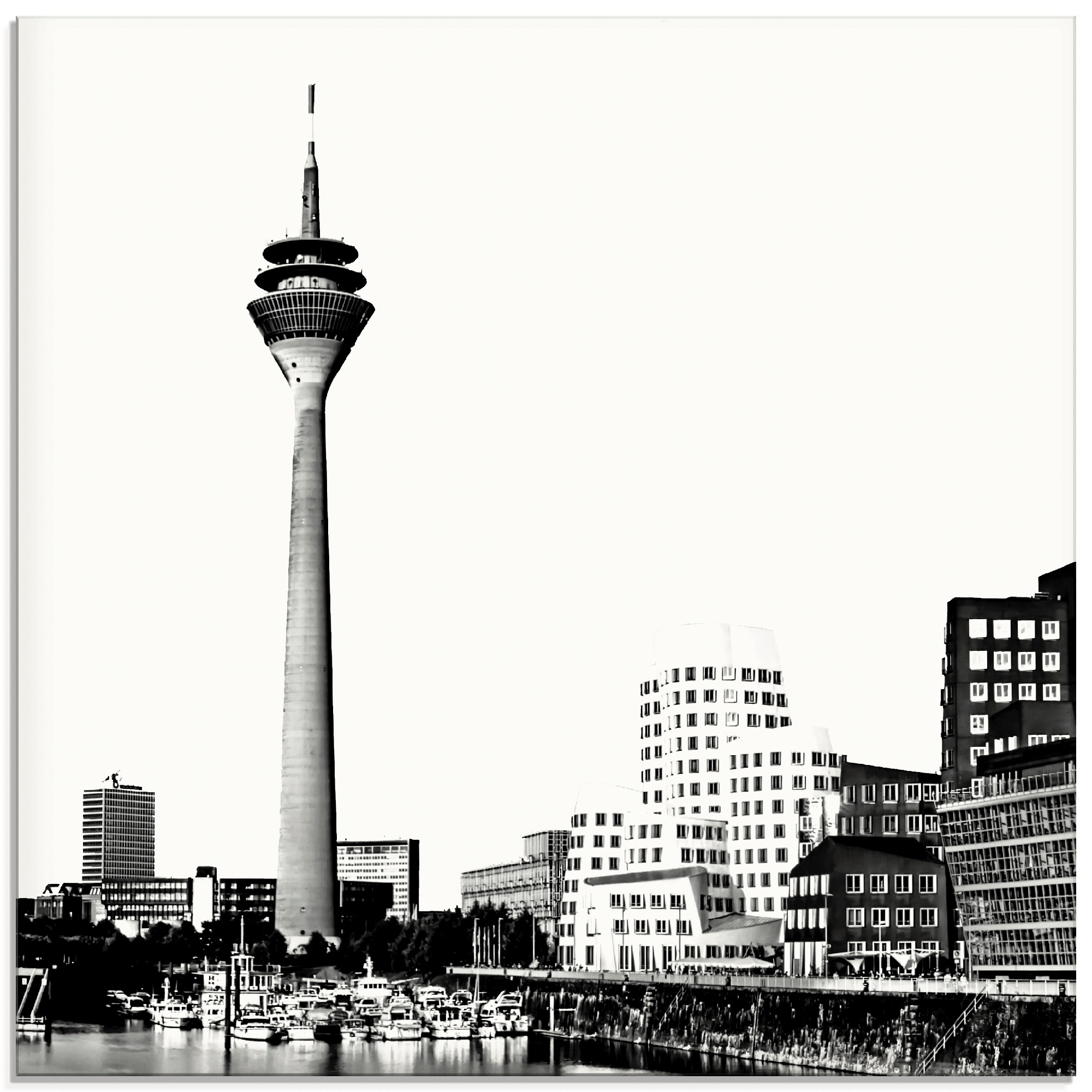 Artland "Düsseldorf Collage Skyline 15" Deutschland 1 Stk. tlg. in verschiedenen Größen