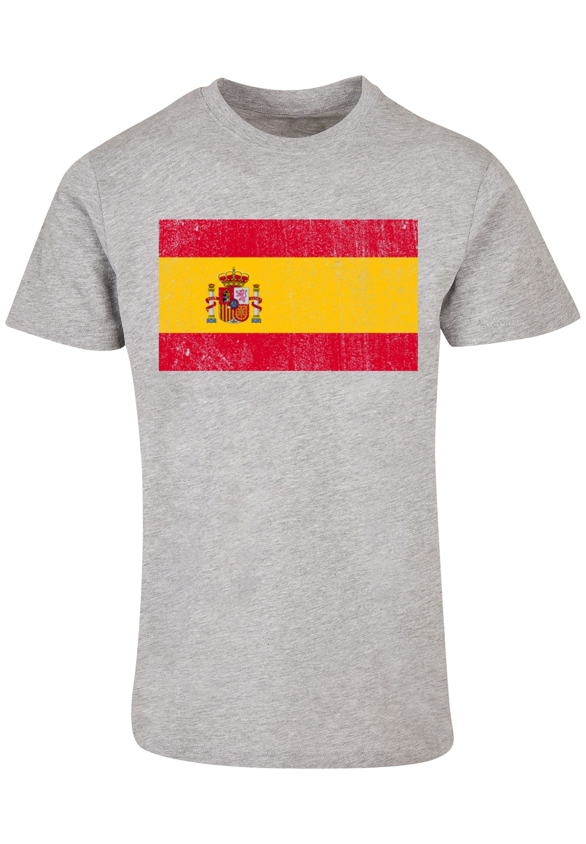 F4NT4STIC T-Shirt "Spanien Flagge Spain distressed", Print günstig online kaufen