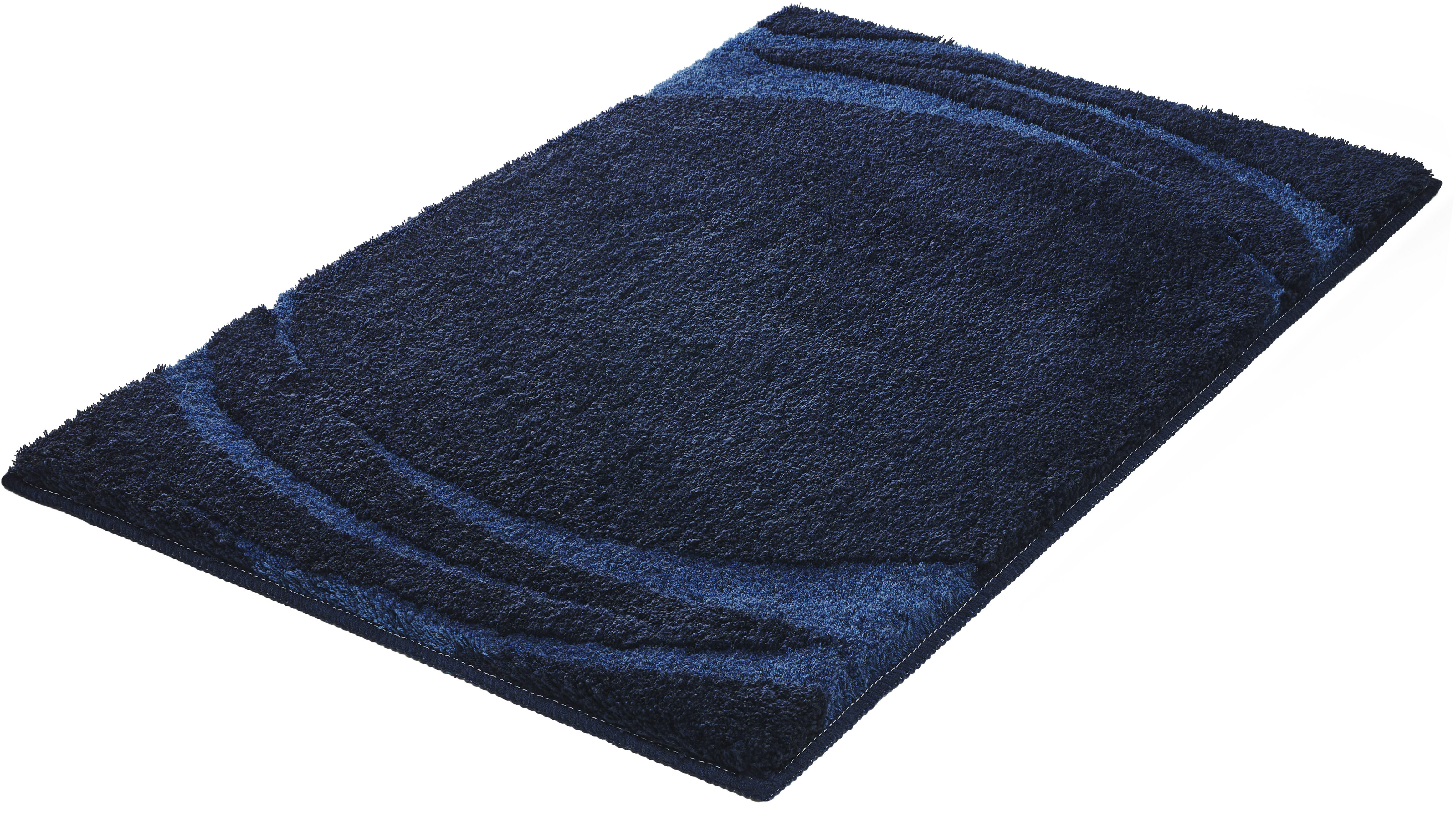 Kleine Wolke Badematte ""Mystic", Badvorleger, Badezimmer Teppich" Höhe 25 mm rutschhemmend beschichtet fußbodenheizungsgeeignet Badteppich, modernes Design, Hoch-Tief Effekt, rechteckig & rund