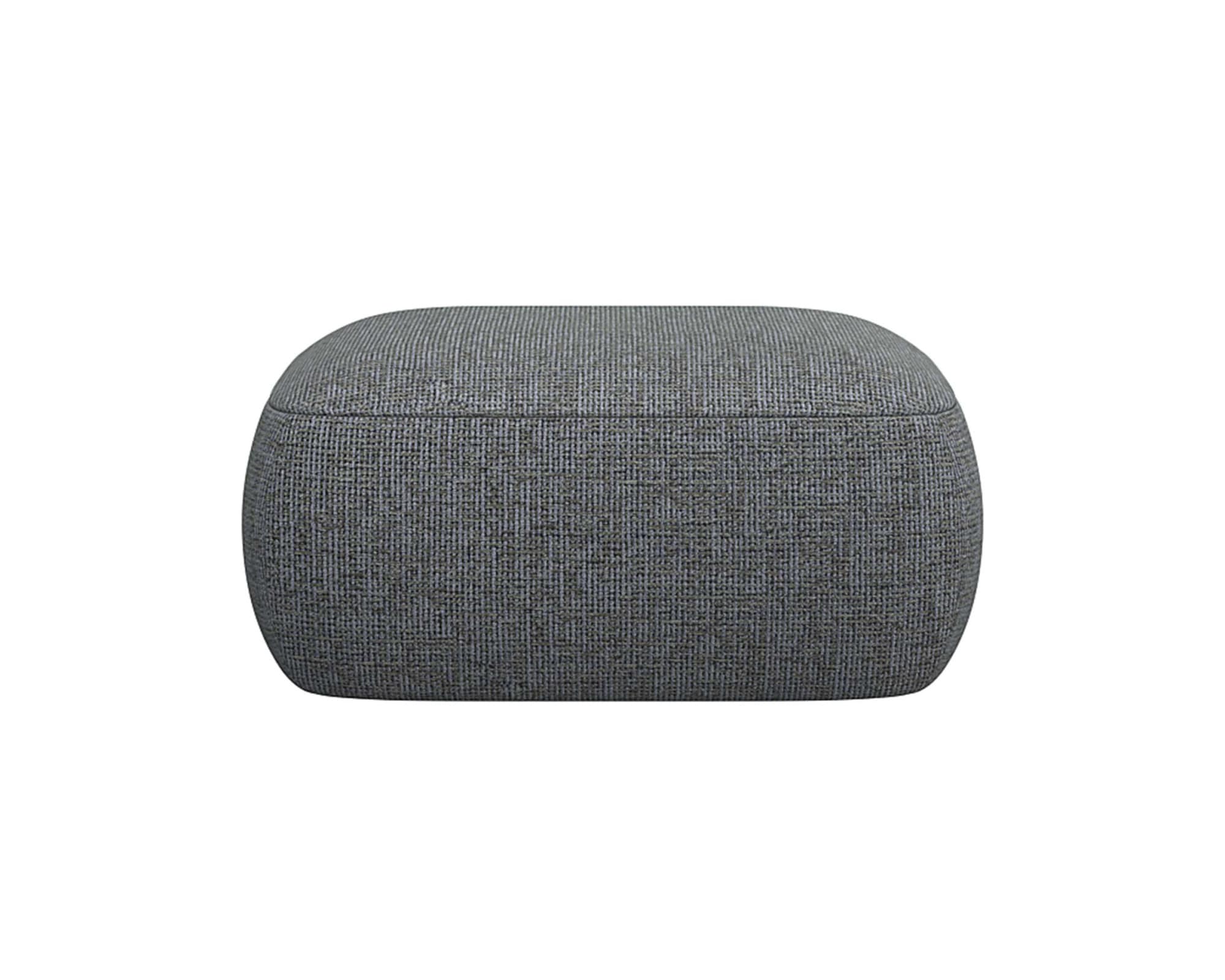 FLEXLUX Pouf "Torino, rund, bodennah, Sitzhocker, Polsterhocker", Modernes, organisches Hocker-Design, Kaltschaum, Welle