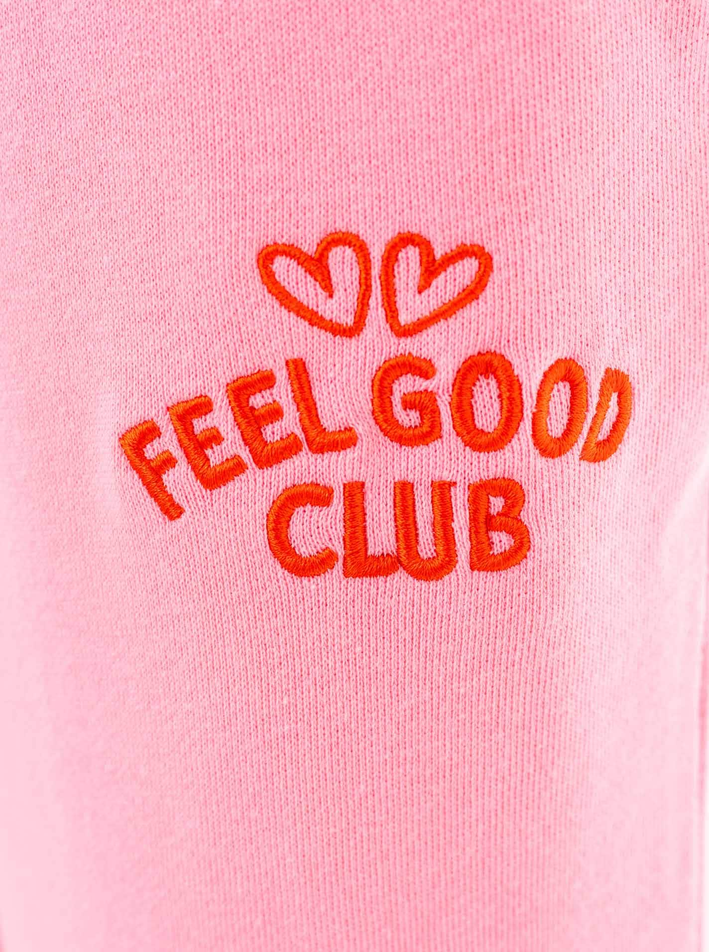Zwillingsherz Sweathose »"Feel Good Club"«  unifarben, kleine Stickerei