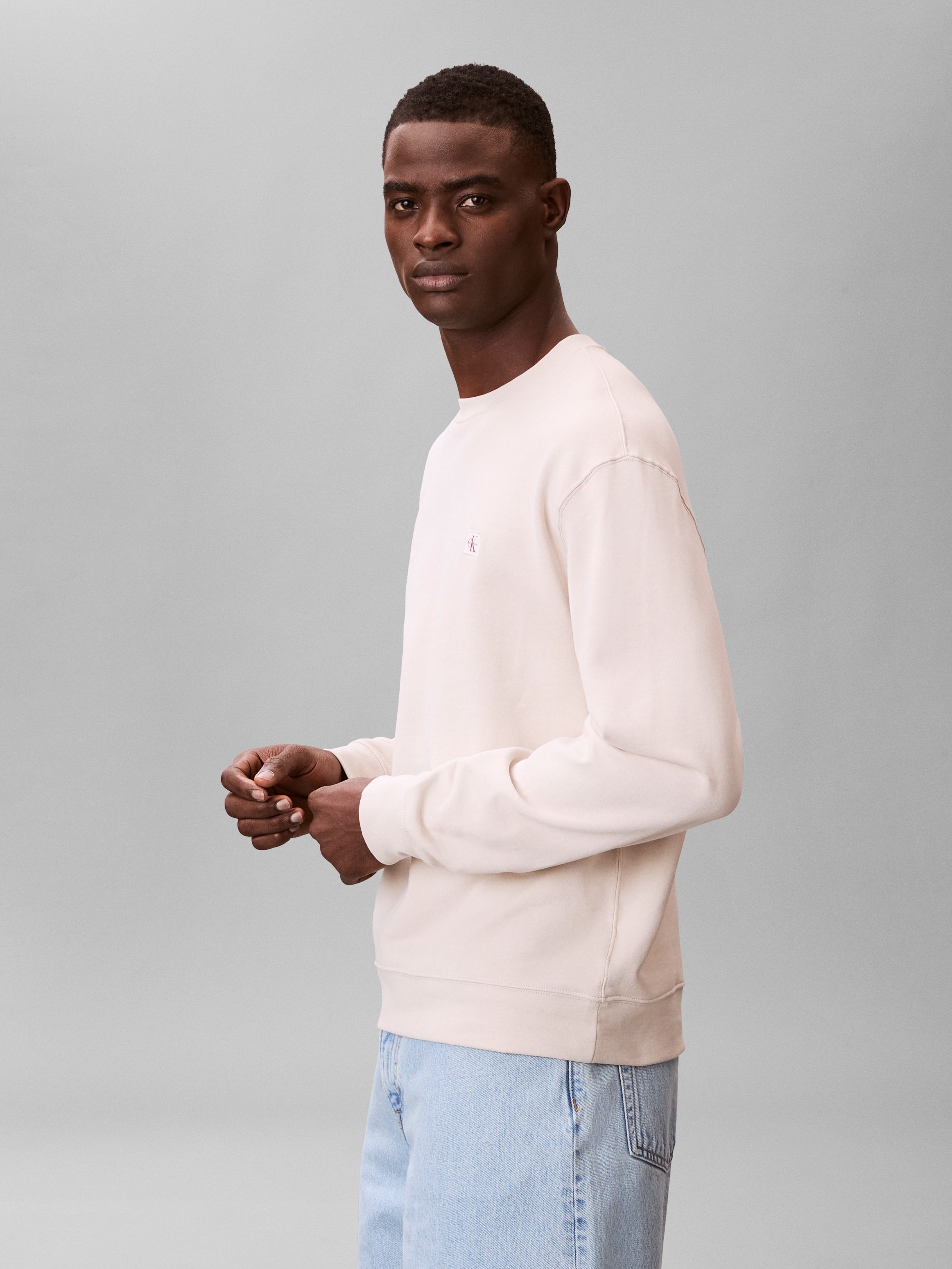 Calvin Klein Jeans Sweatshirt "400GSM TRRY BDG CRWN", Mit Rundhalsausschnit günstig online kaufen