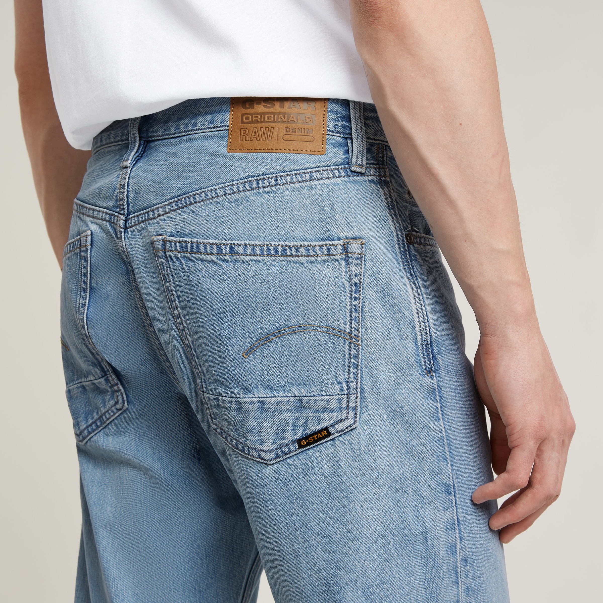Straight-Jeans G-STAR "Dakota Regular Straight", Herren, Gr. 32, Länge 34, blau (sun faded cloudburst), Denim/Jeans, Obermaterial: 100% Baumwolle, gerade normal, Jeans Straight-Jeans, Mid Rise 2