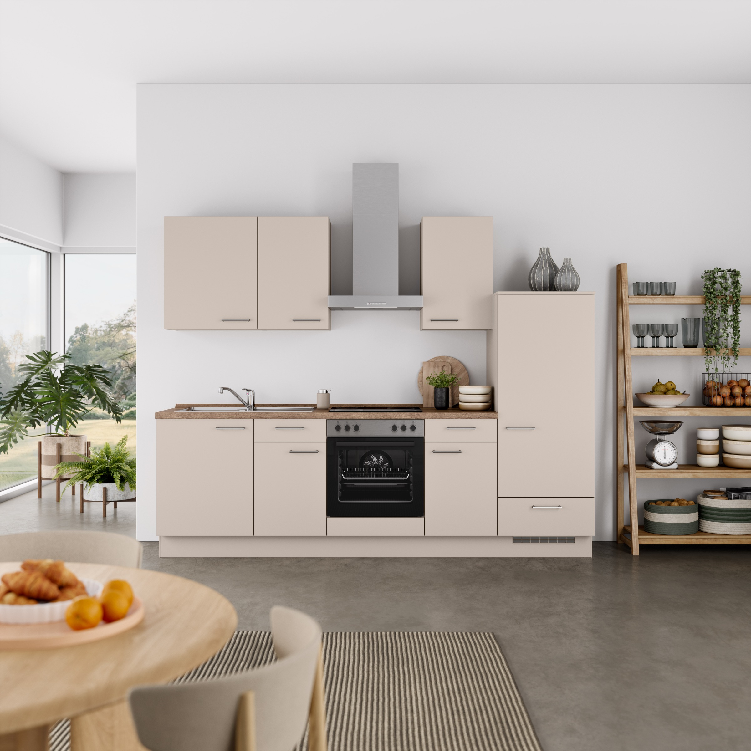 nobilia Küchenzeile ""Laser I", Ausrichtung wählbar, Breite 270 cm" vormont günstig online kaufen