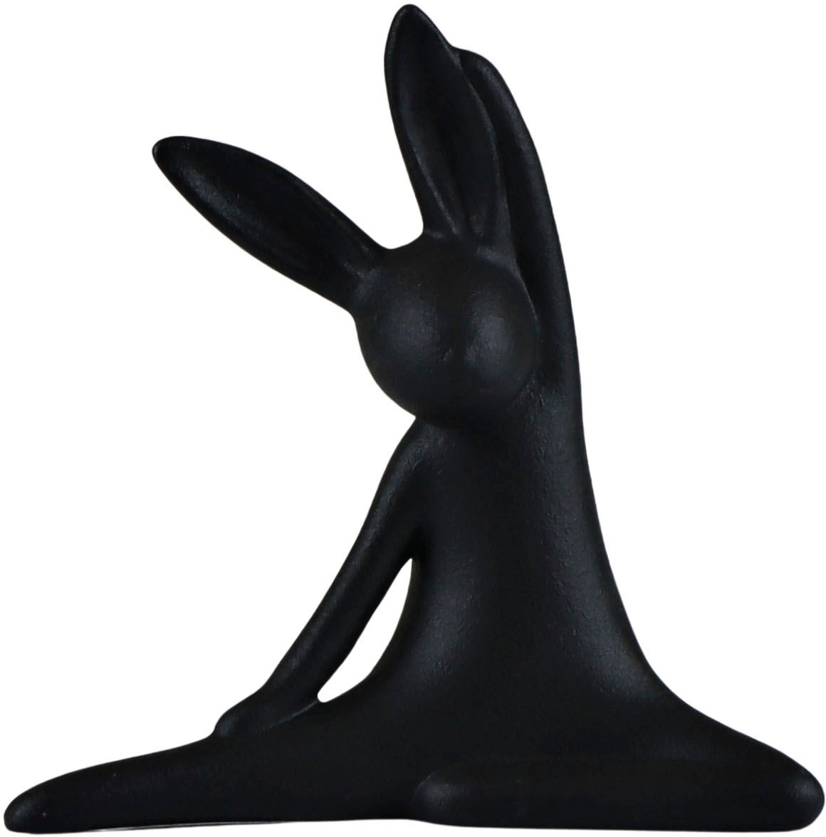 AM Design Osterhase "Osterfigur, Yoga-Hase, Höhe ca. 20 cm, Frühjahrsdeko", Dekofigur aus Porzellan, Ostern, Osterdekora