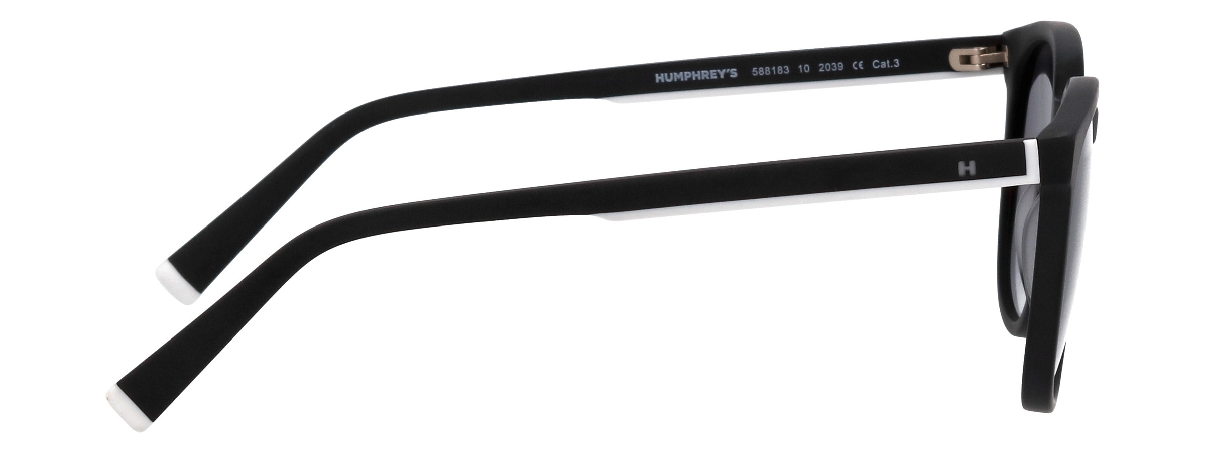 Sonnenbrille HUMPHREY´S EYEWEAR "HUMPHREY´S eyewear Sonnenbrille", Herren, schwarz (schwarz, weiß matt), Sonnenbrillen Sonnenbrille 3