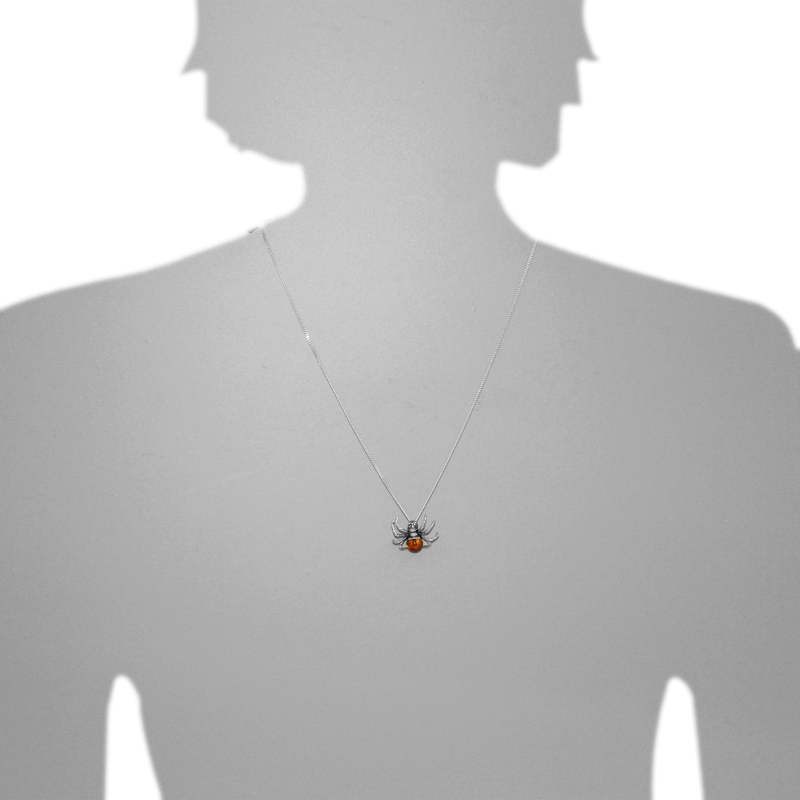 Ostsee-Schmuck Gleiter-Spinne Necklace Silver 42cm 2