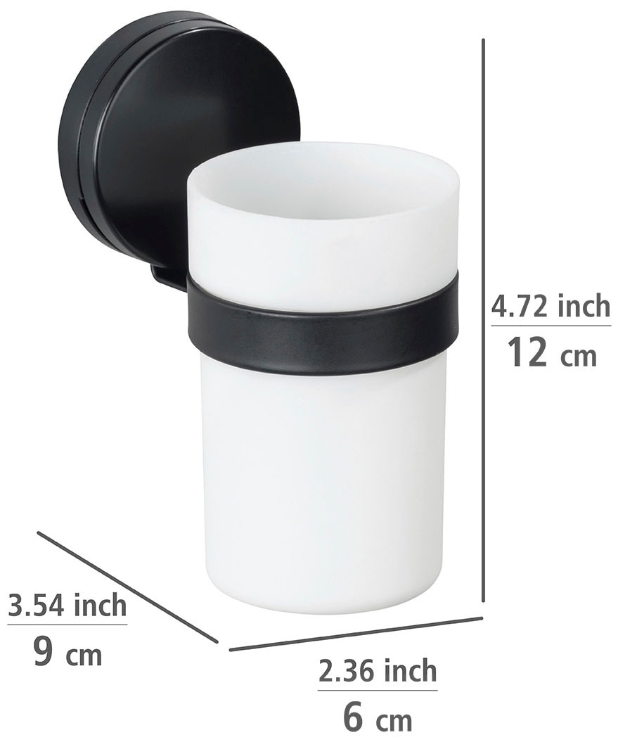 WENKO Zahnputzbecher »Static-Loc® Plus Pavia«, Befestigen ohne Bohren