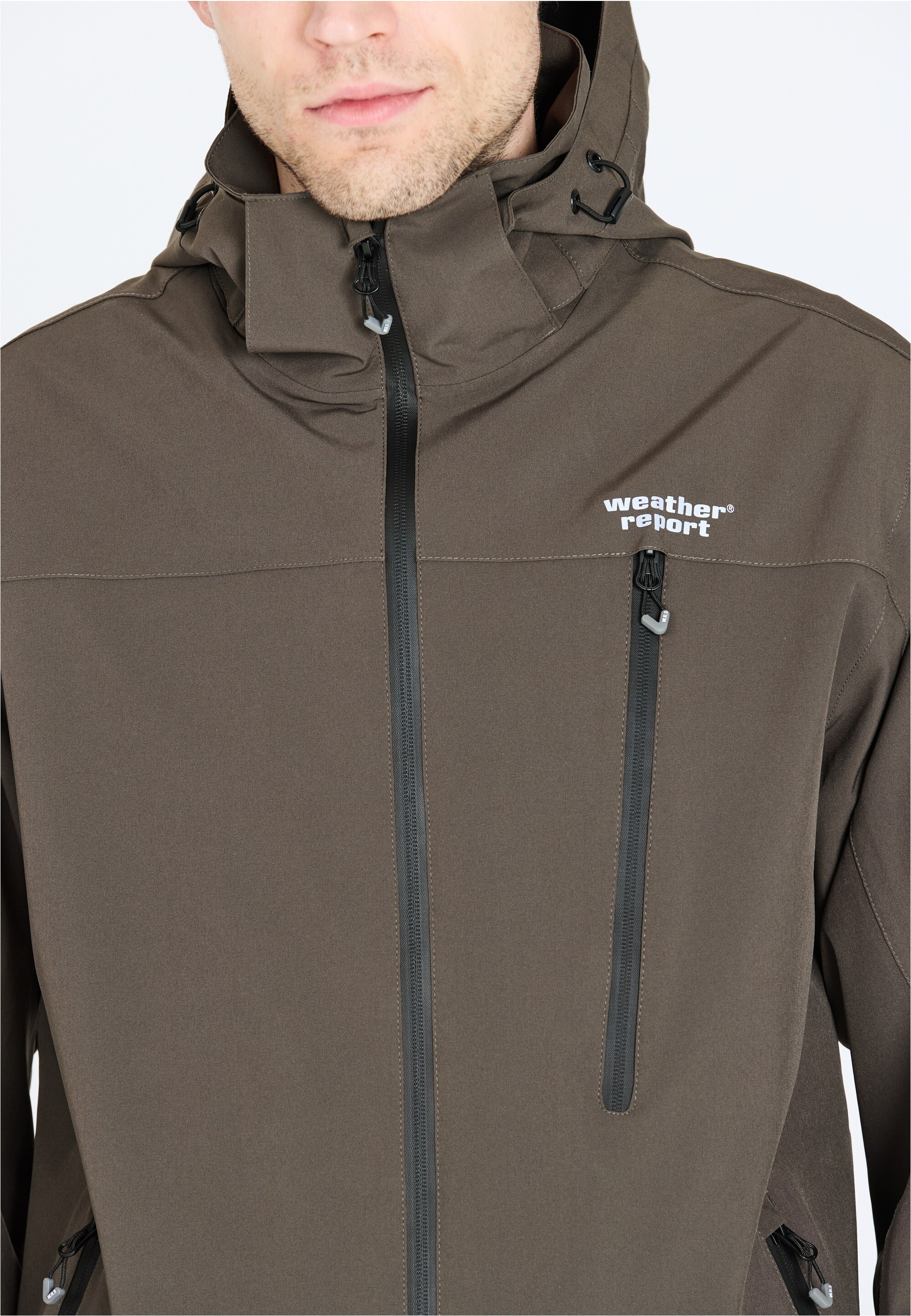 WEATHER REPORT Outdoorjacke »DELTON W-PRO15000« ist atmungsaktiv, wasser- und winddicht