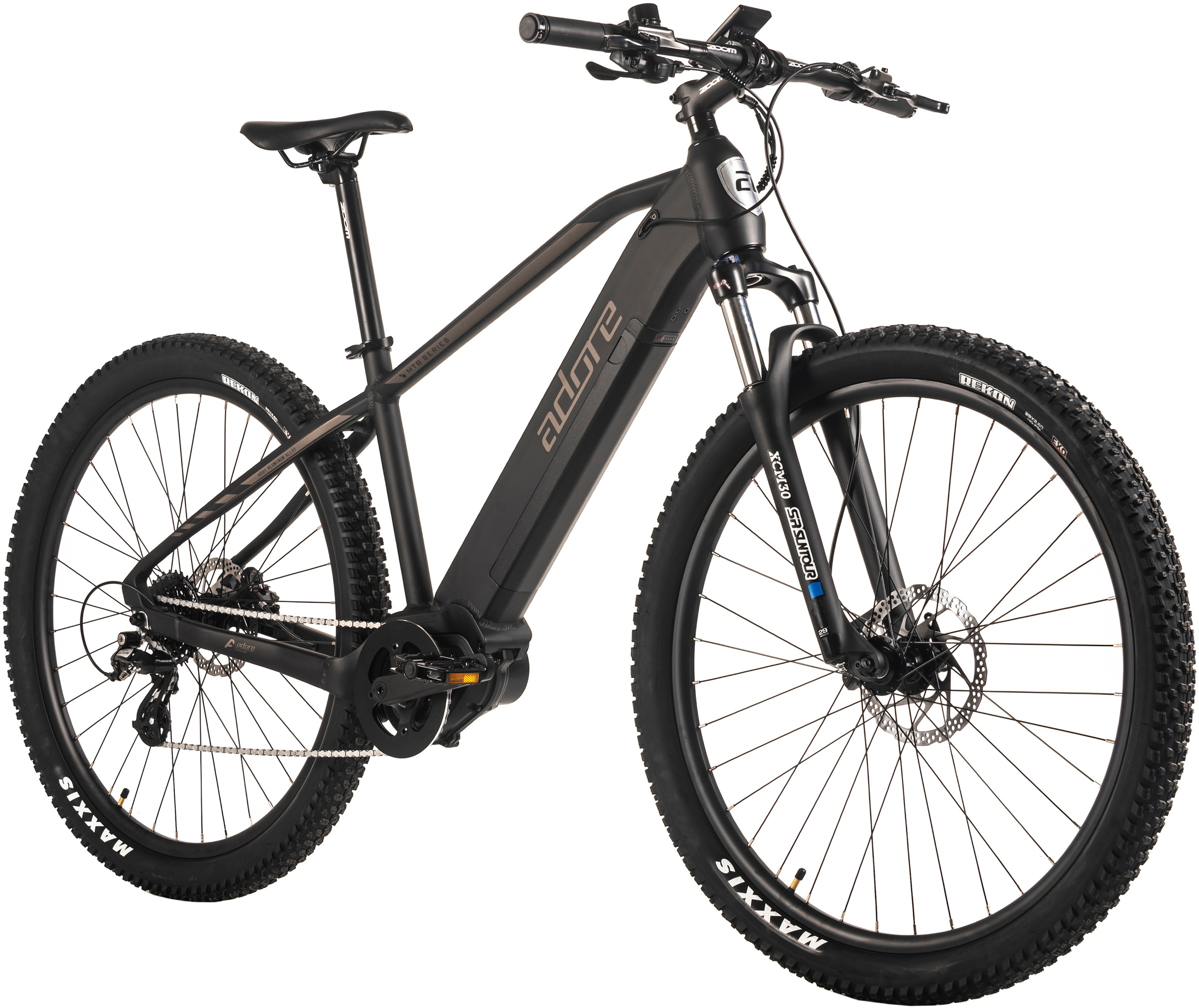 Adore E-Bike »Hardtail 29" GX-950 Mittelmotor 75NM / 15Ah schwarz matt«, 8 Gang, Shimano, Altus, Mittelmotor 250 W