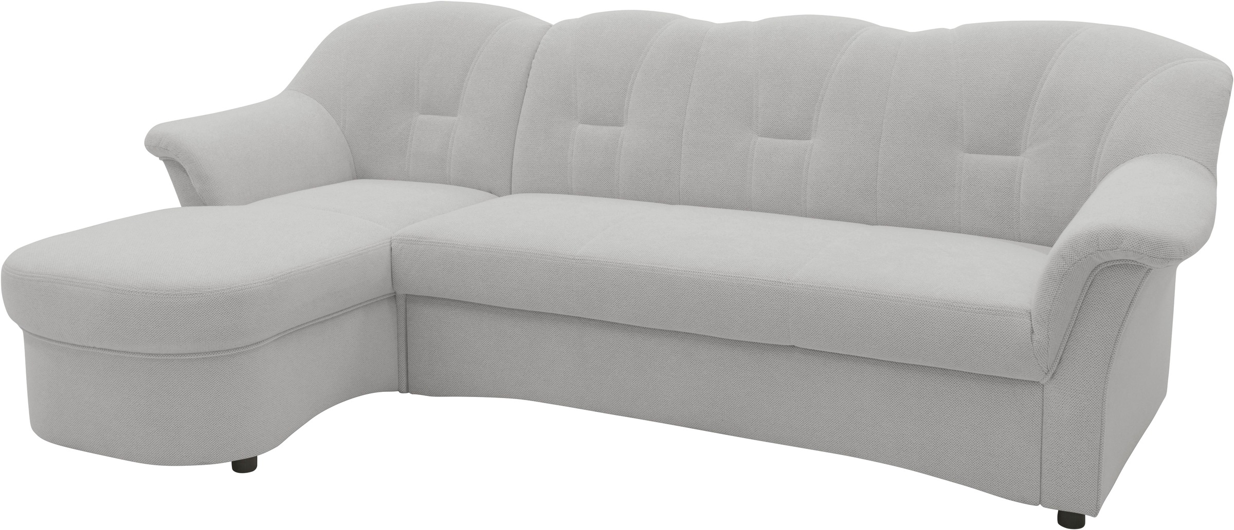 DOMO collection Ecksofa »Flores Schlafsofa, B/T/H: 233/142/86 cm, L-Form«, wahlweise mit Bettfunktion, wahlweise mit Federkern, auch in Leder
