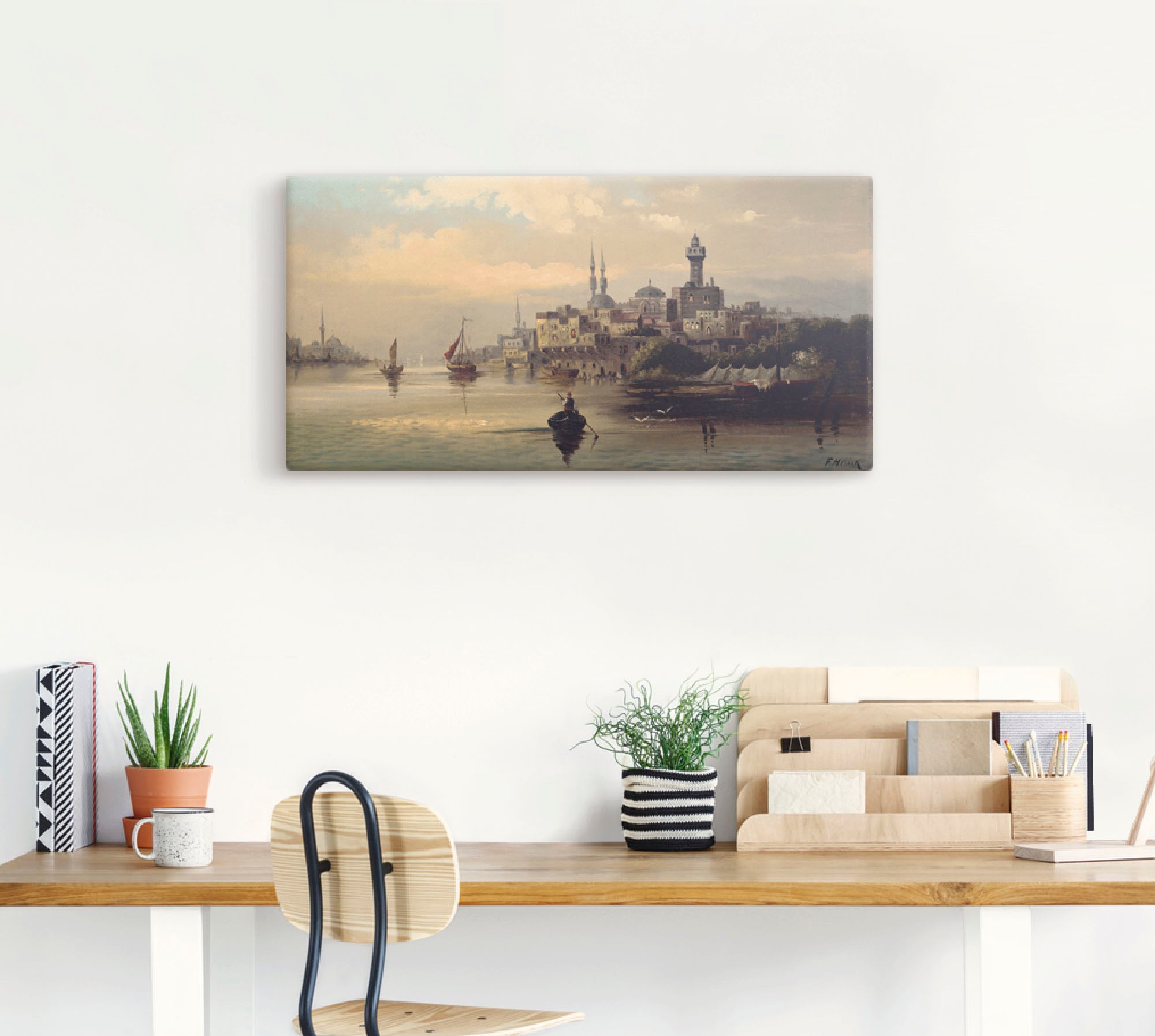 Artland Wandbild "Kauffahrtsschiffe auf Bosporus, Istanbul" Gewässer 1 Stk. günstig online kaufen