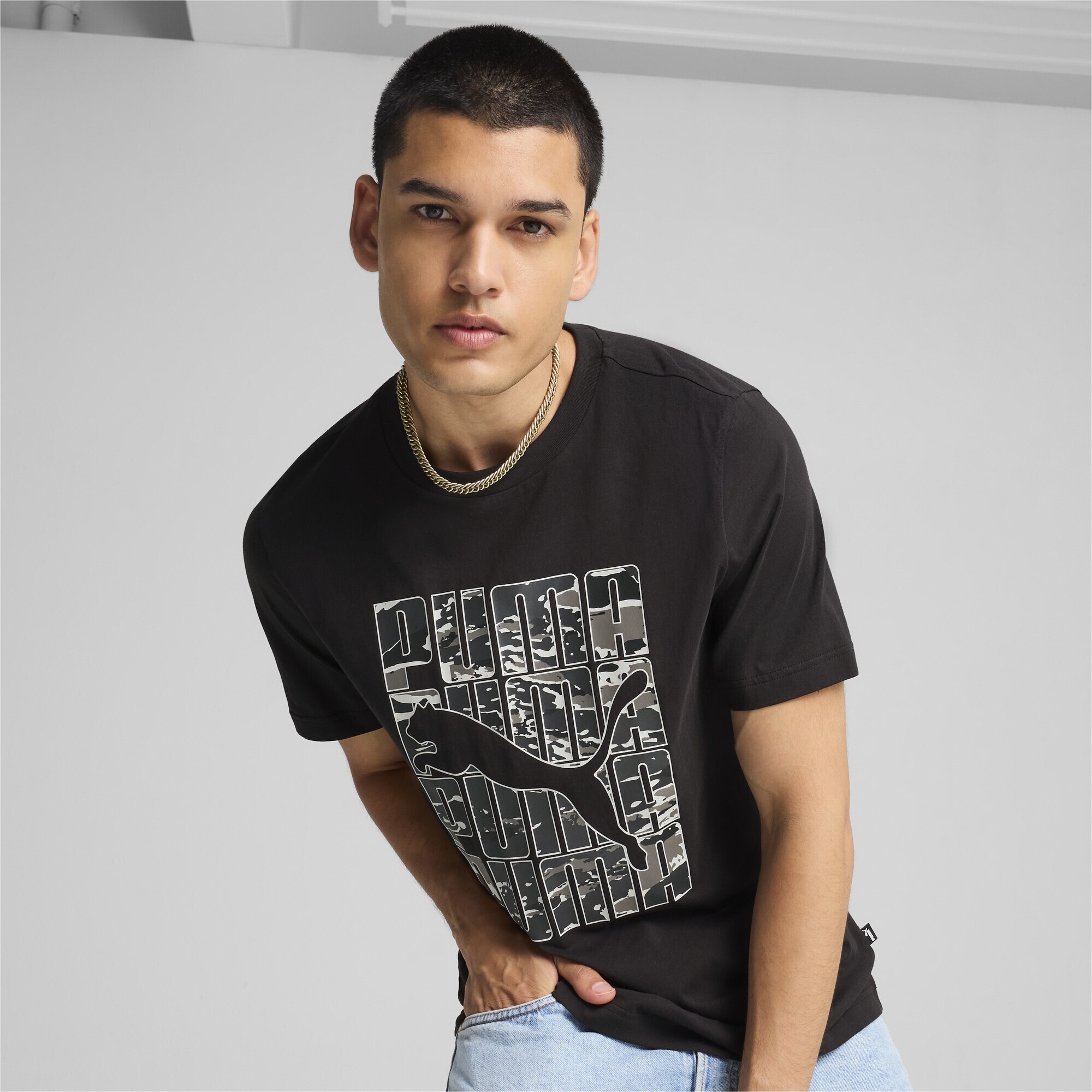 PUMA T-Shirt »GRAPHICS Camo T-Shirt Herren«
