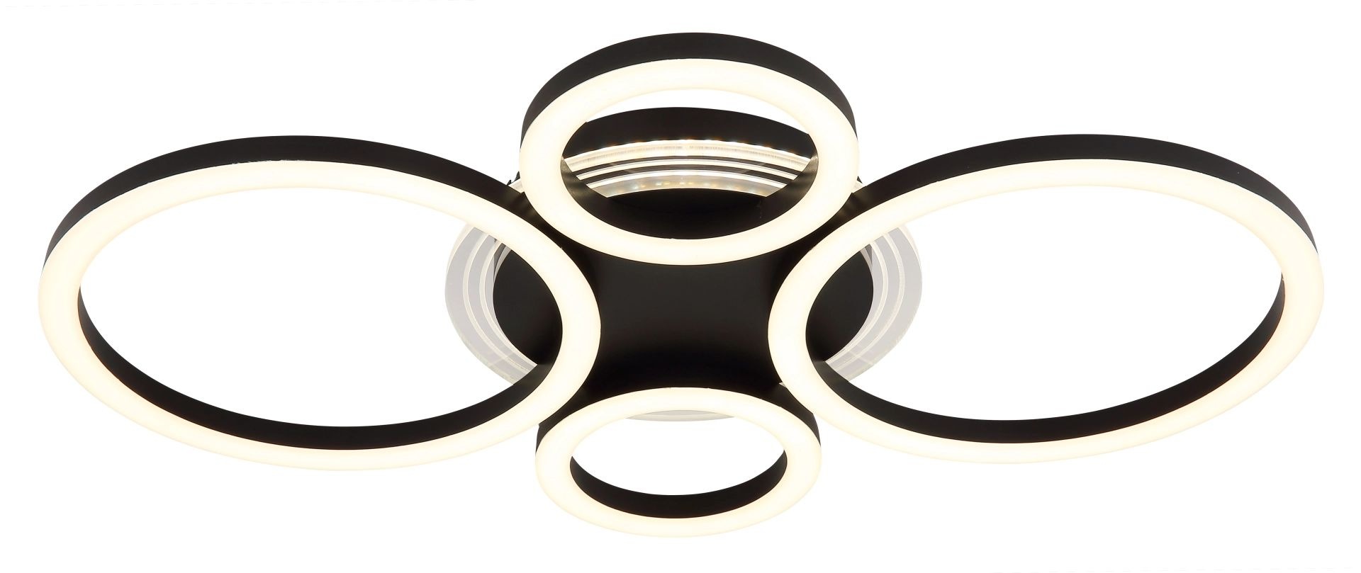 GLOBO LIGHTING LED Deckenleuchte »LORETTA«, Leuchtmittel LED-Modul | LED fest integriert, Deckenlampe, rund, Wohnzimmer, Schlafzimmer