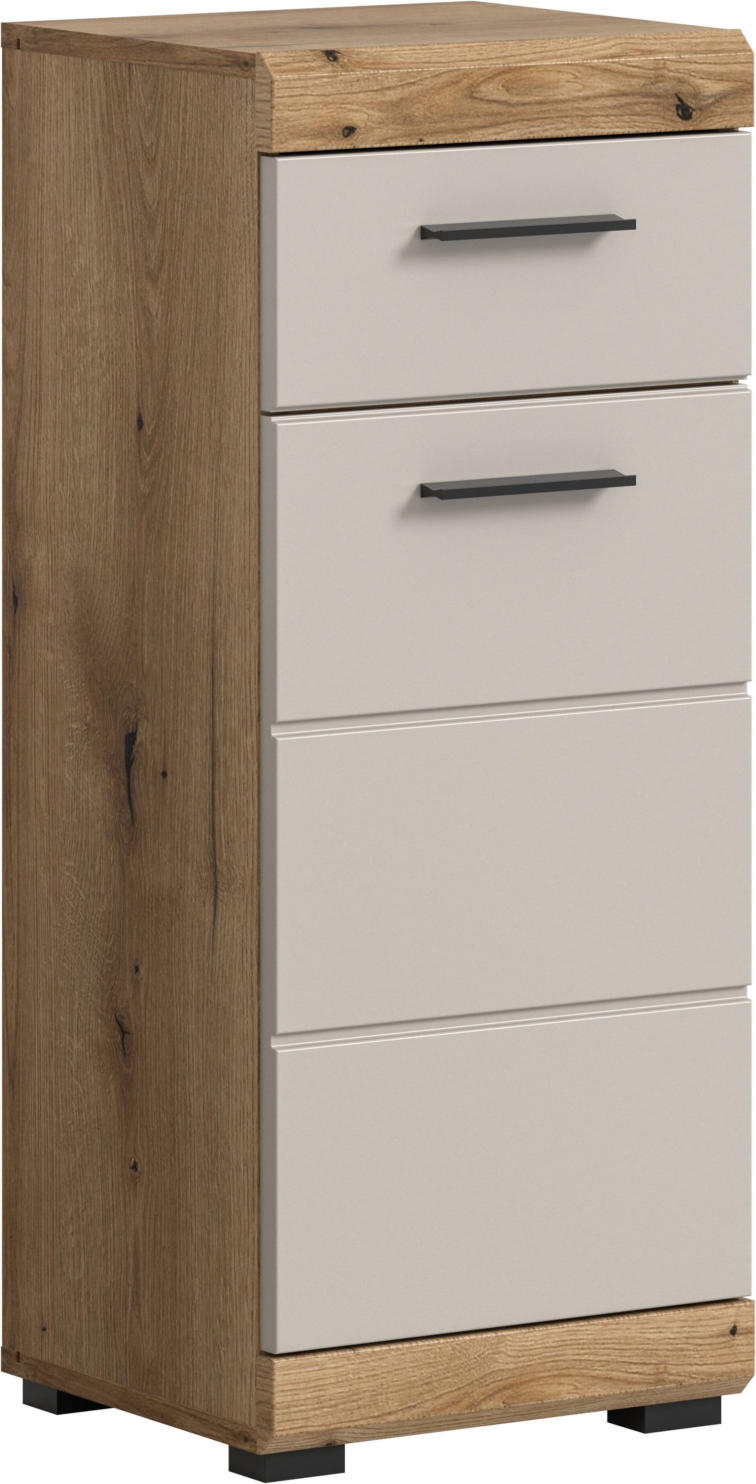 welltime Unterschrank "SIENA, Breite 37cm, 1 Tür, 1 Schubkasten, 2 Fächer, MDF-Front" TOPSELLER, 1 Stk. tlg. in verschiedenen Farben erhältlich, Badmöbel, Badschrank, Kommode, Bad