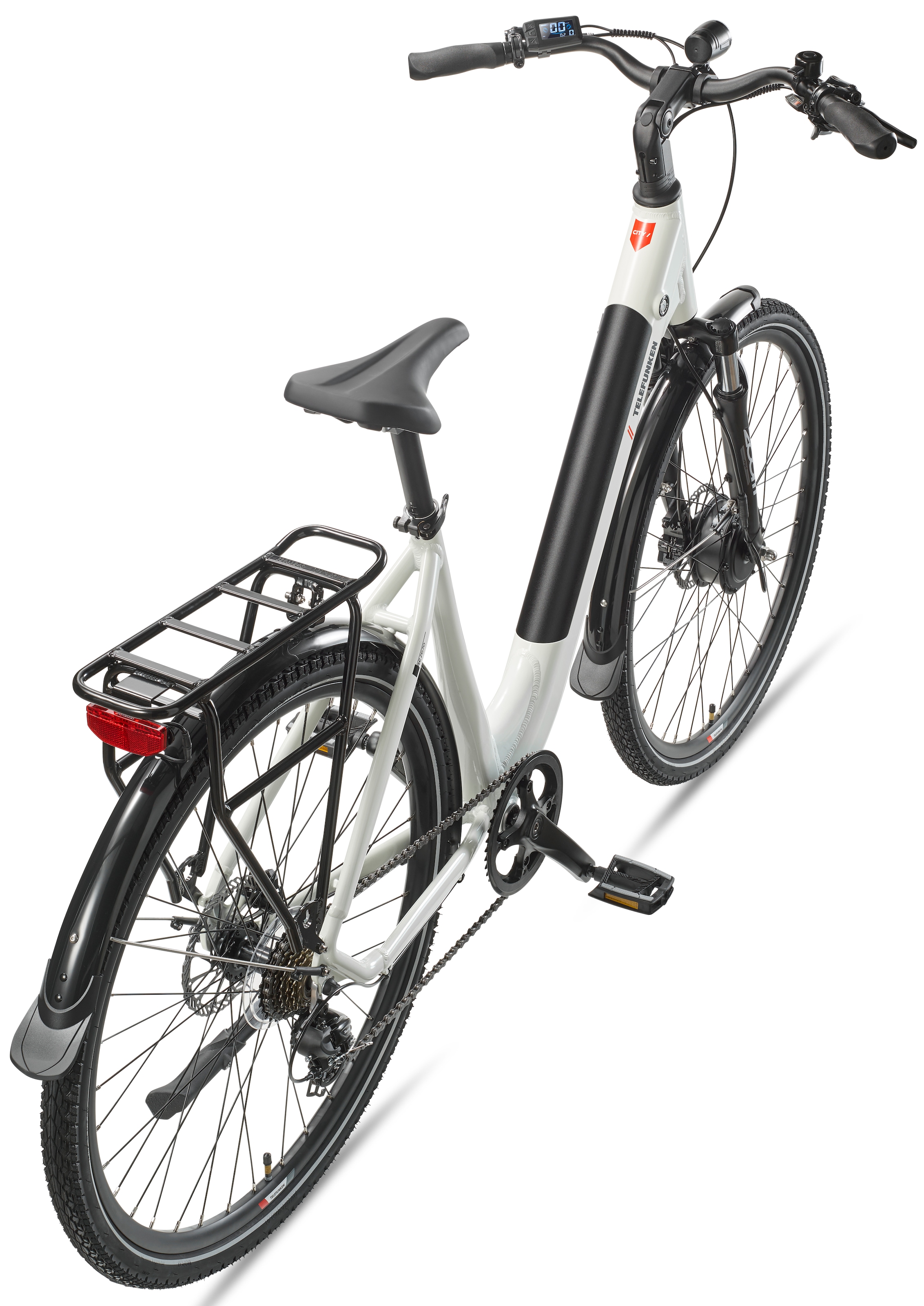 Telefunken »Multitalent RC670« 7 Gang Shimano TY300D Schaltwerk Kettenschaltung Frontmotor 250 W Pedelec, Elektrofahrrad, Damen u. Herren, Scheibenbremsen, 28 Zoll