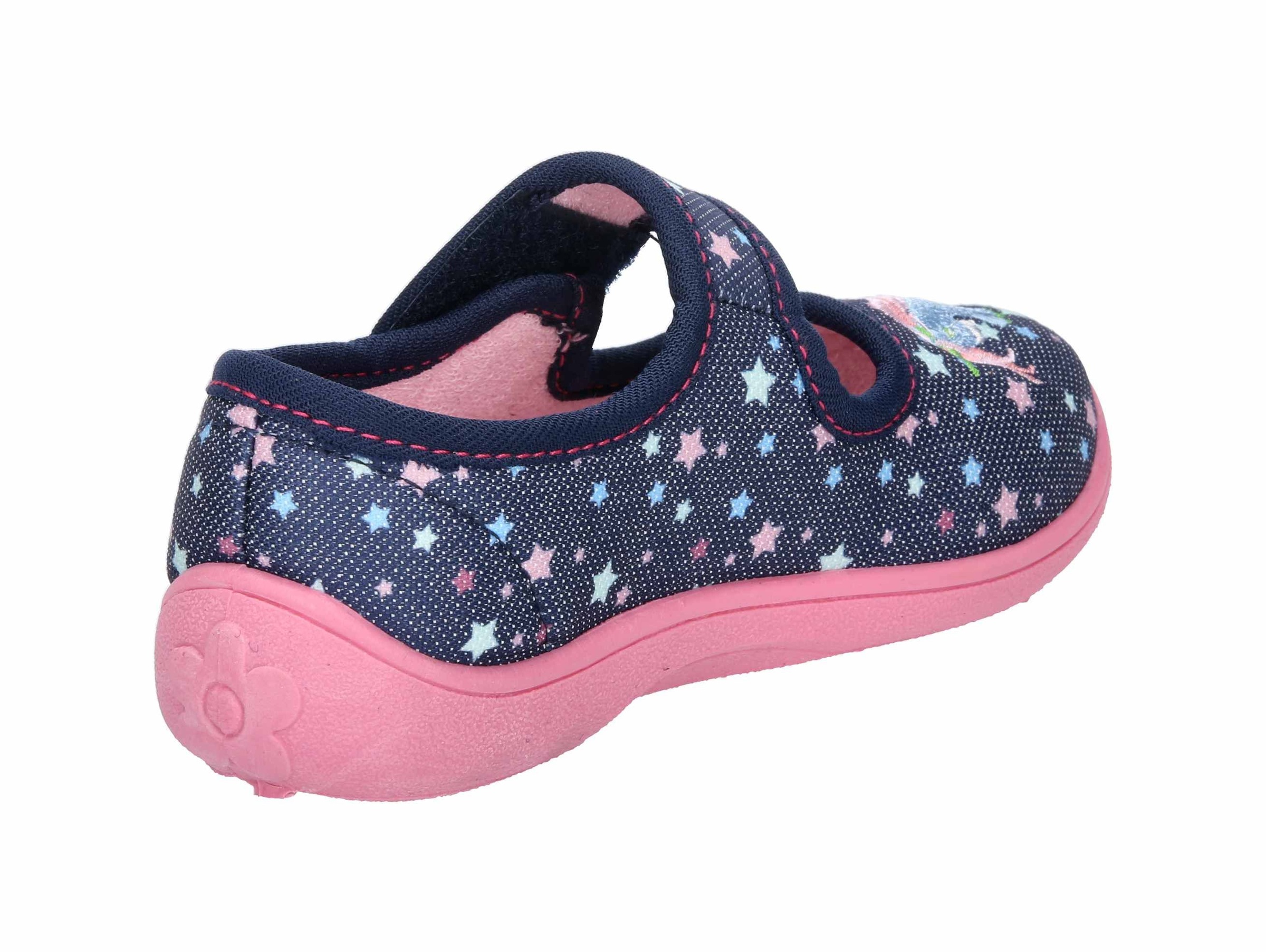 Hausschuh LICO "Hausschuh Cookie Girl", Mädchen, Gr. 33, blau, Synthetik, Schuhe Hausschuh 3