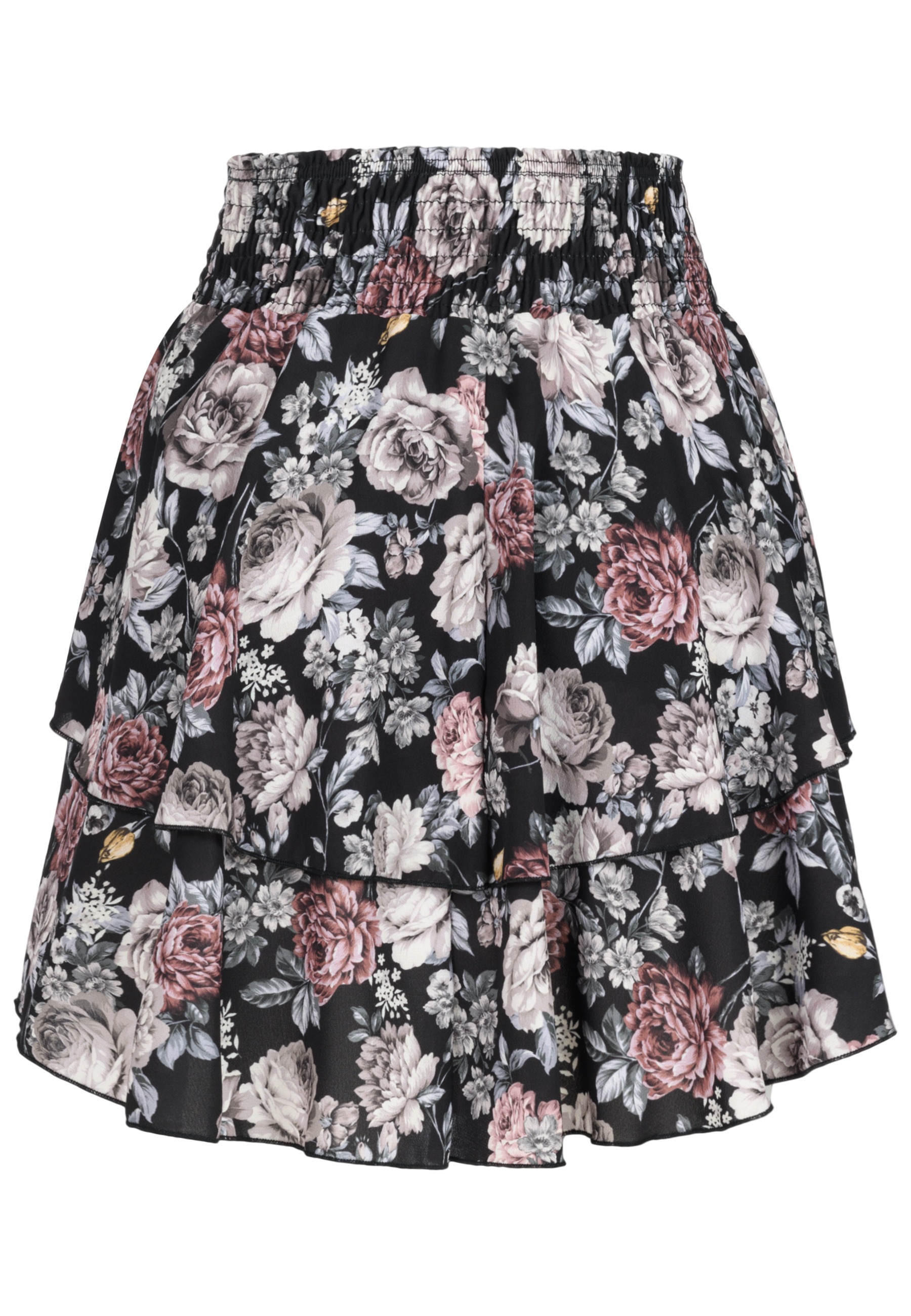 CLOUD 5IVE Sommerrock »CLOUD 5IVE Tiered Mini Skirt wit flower aop« 1 Stk.