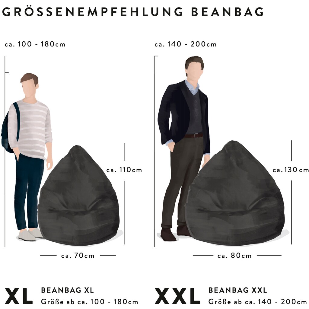 Magma Heimtex Sitzsack »Beanbag SOFTY XL«, (1 St.)