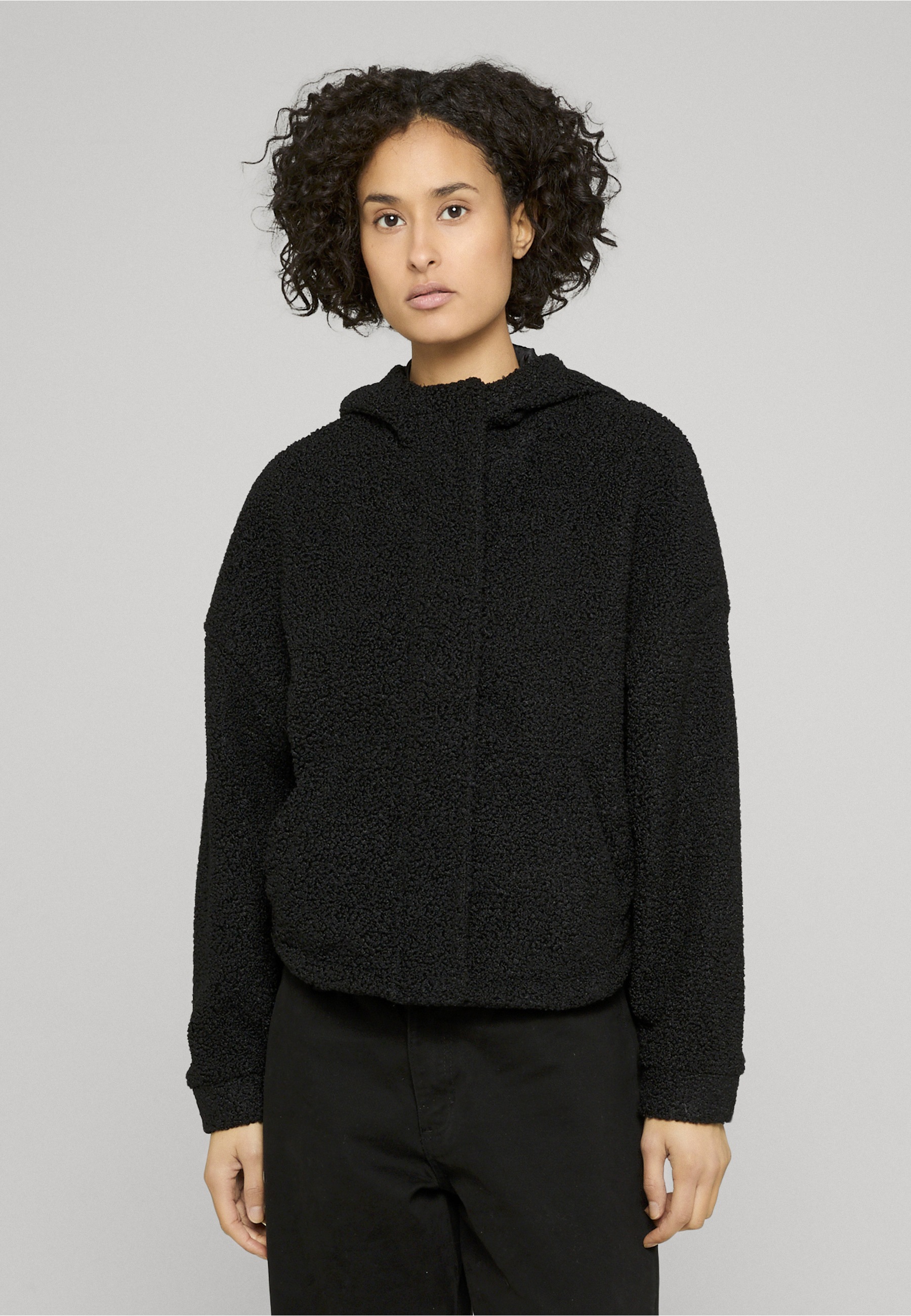 URBAN CLASSICS Langmantel »Urban Classics Damen Ladies Short Sherpa Jacket«