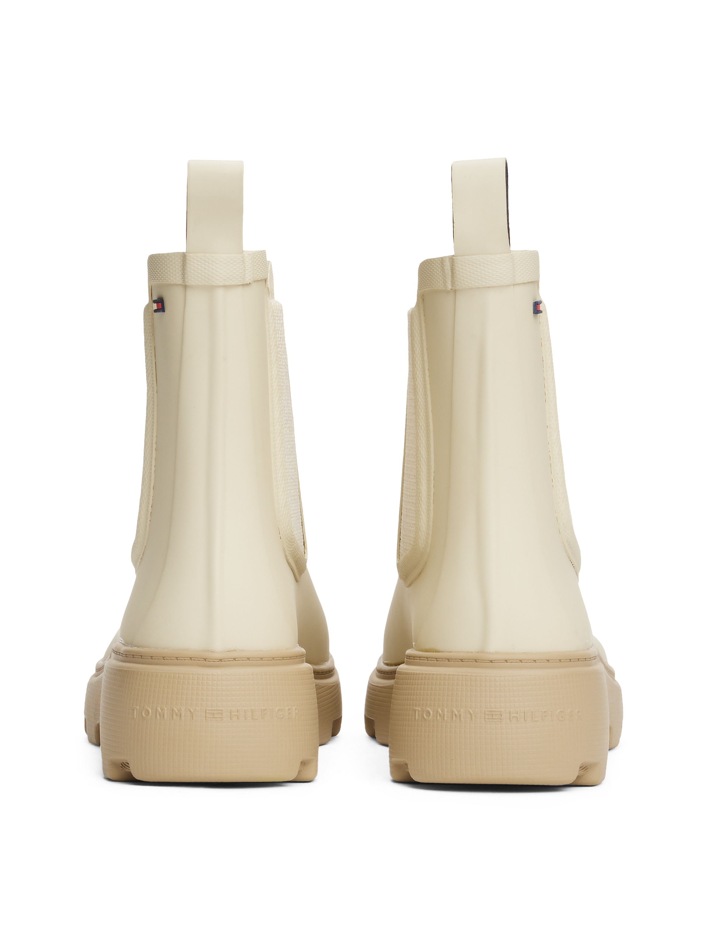 Tommy Hilfiger Chelseaboots "RUBBER FLAG CLEATED RAINBOOT", Blockabsatz, Sc günstig online kaufen