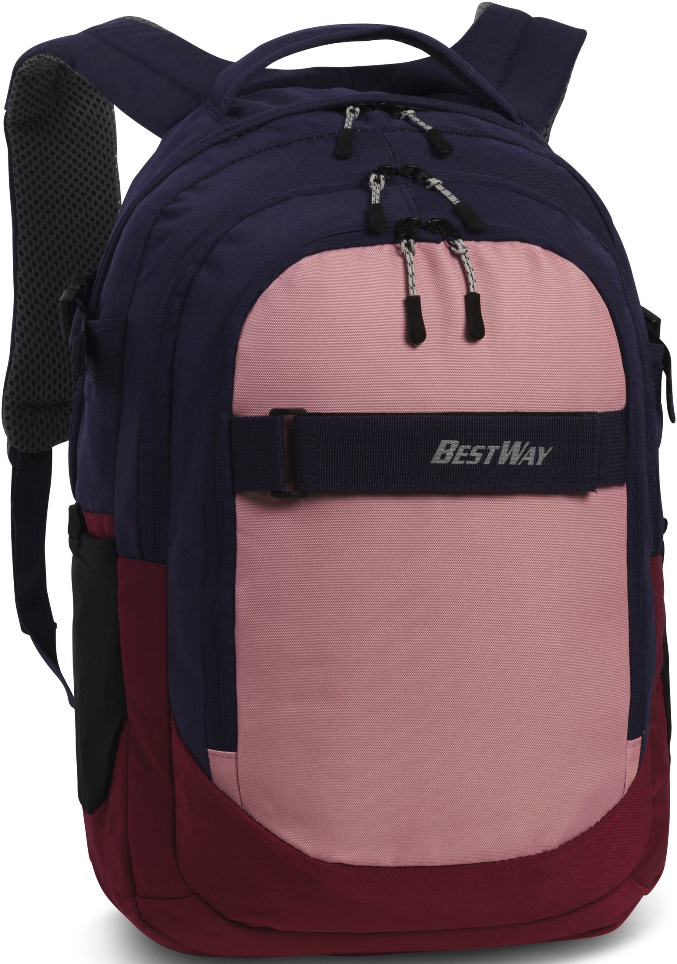 BESTWAY Schulrucksack »Evolution Air, blau/rosa«, mit gepolstertem 15 Zoll  Laptopfach kaufen | BAUR