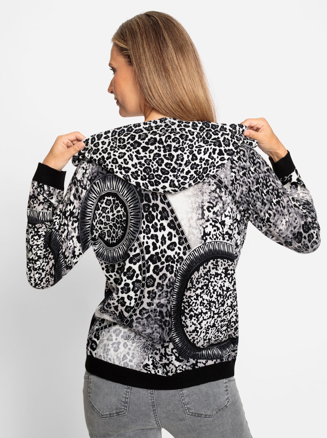 heine Kapuzenpullover »Druck-Pullover«