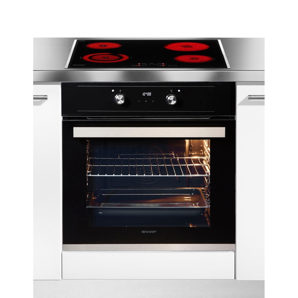 Sharp Backofen-Set »Power-Set Graphit«, K-60D19BM1-EU