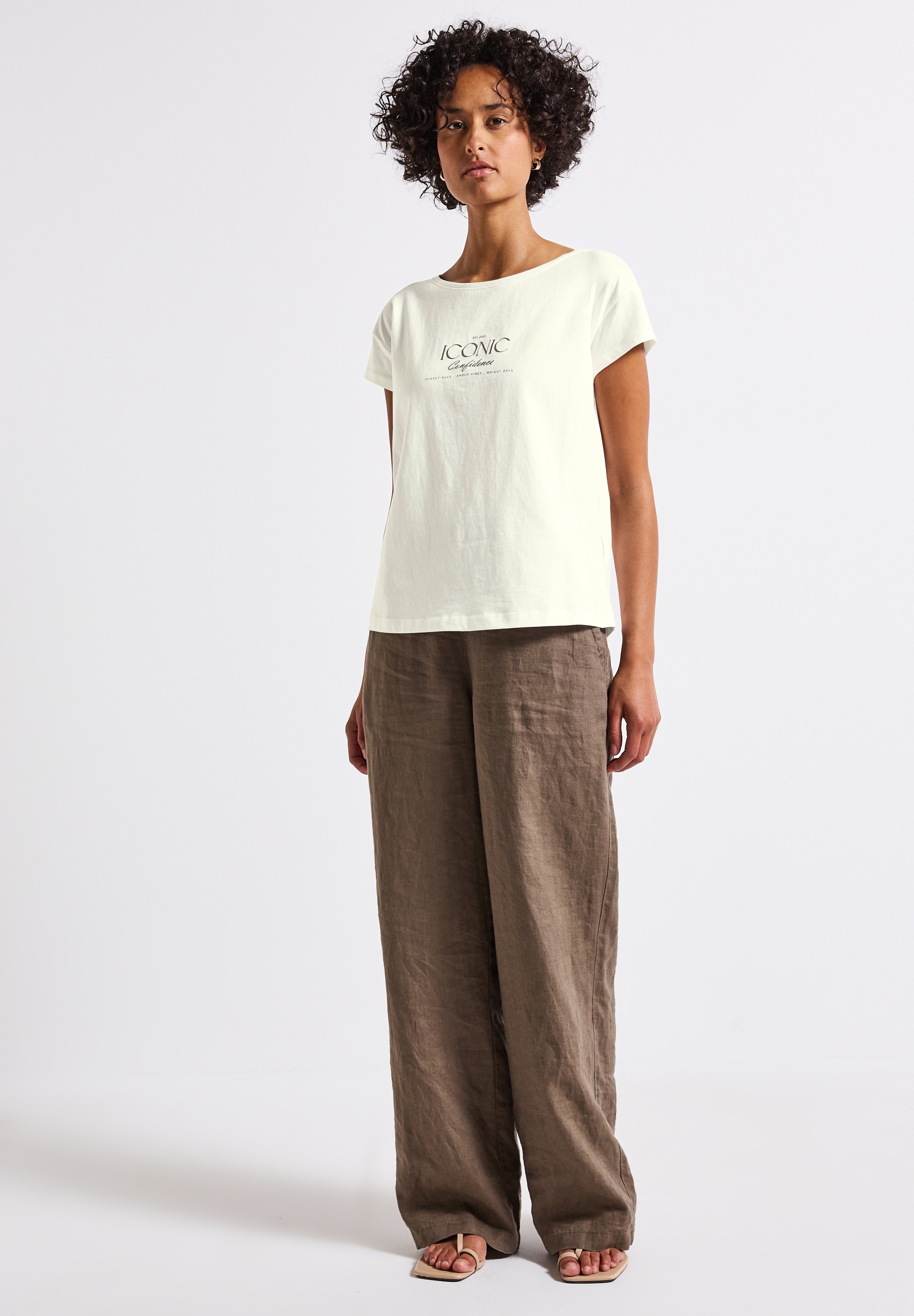 STREET ONE T-Shirt, aus reiner Baumwolle
