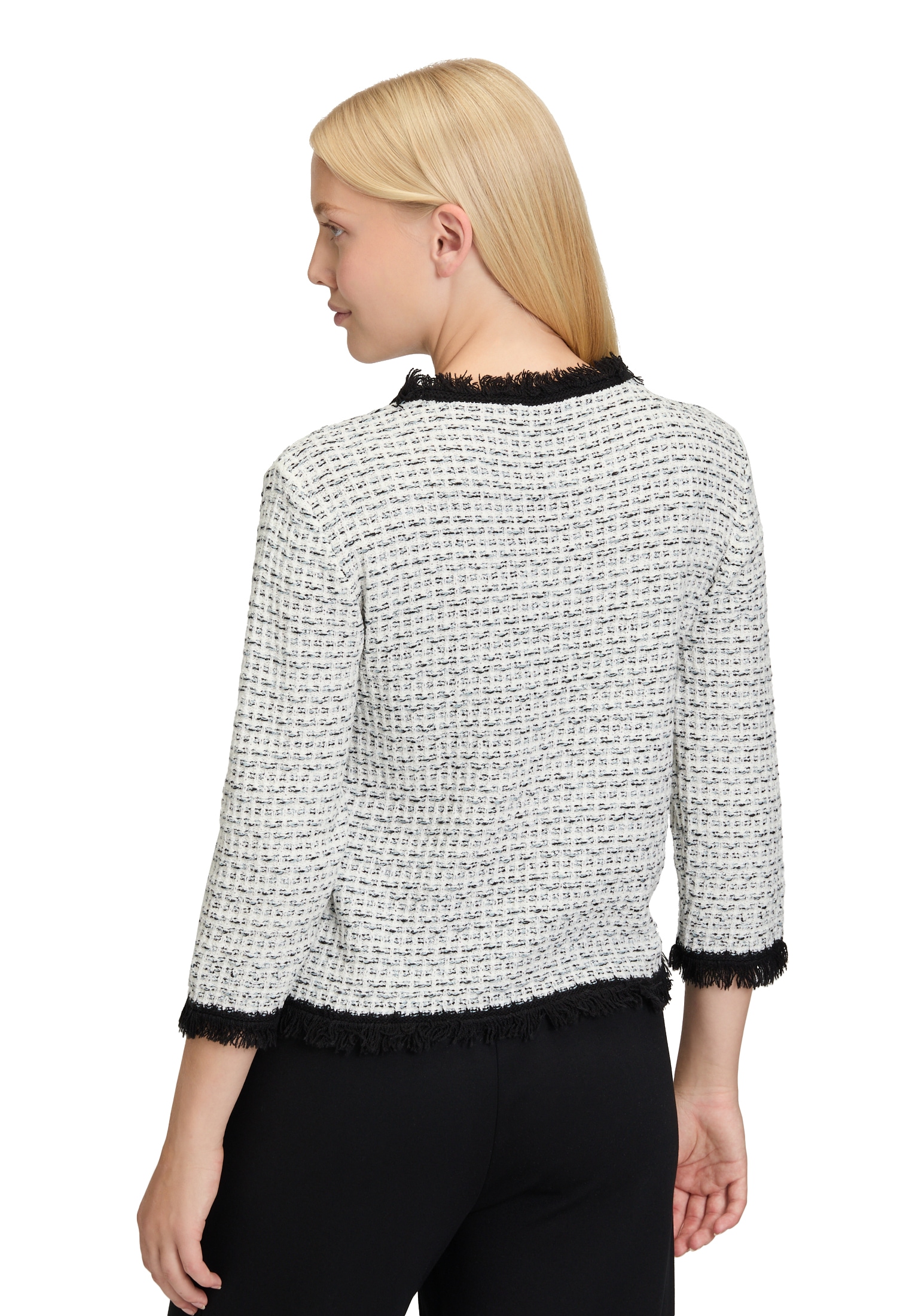 Betty&Co Strickpullover »Betty & Co Strickpullover mit Fransen«, (1 tlg.)