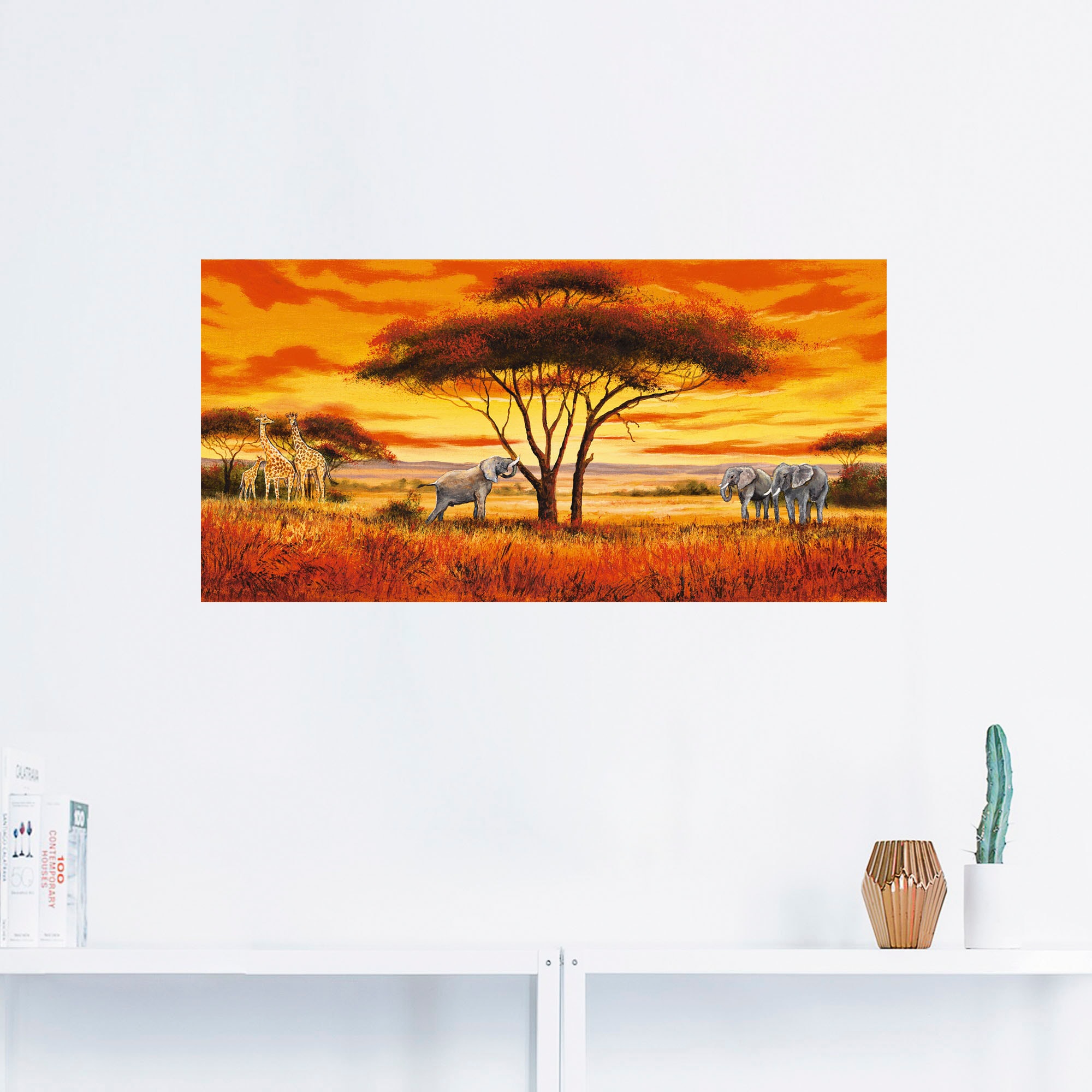Artland Wandbild »Afrikanische Landschaft II«, Leinwandbild, Afrika, versch. St.), Alubild, | BAUR in Poster Wandaufkleber Größen oder bestellen (1 als