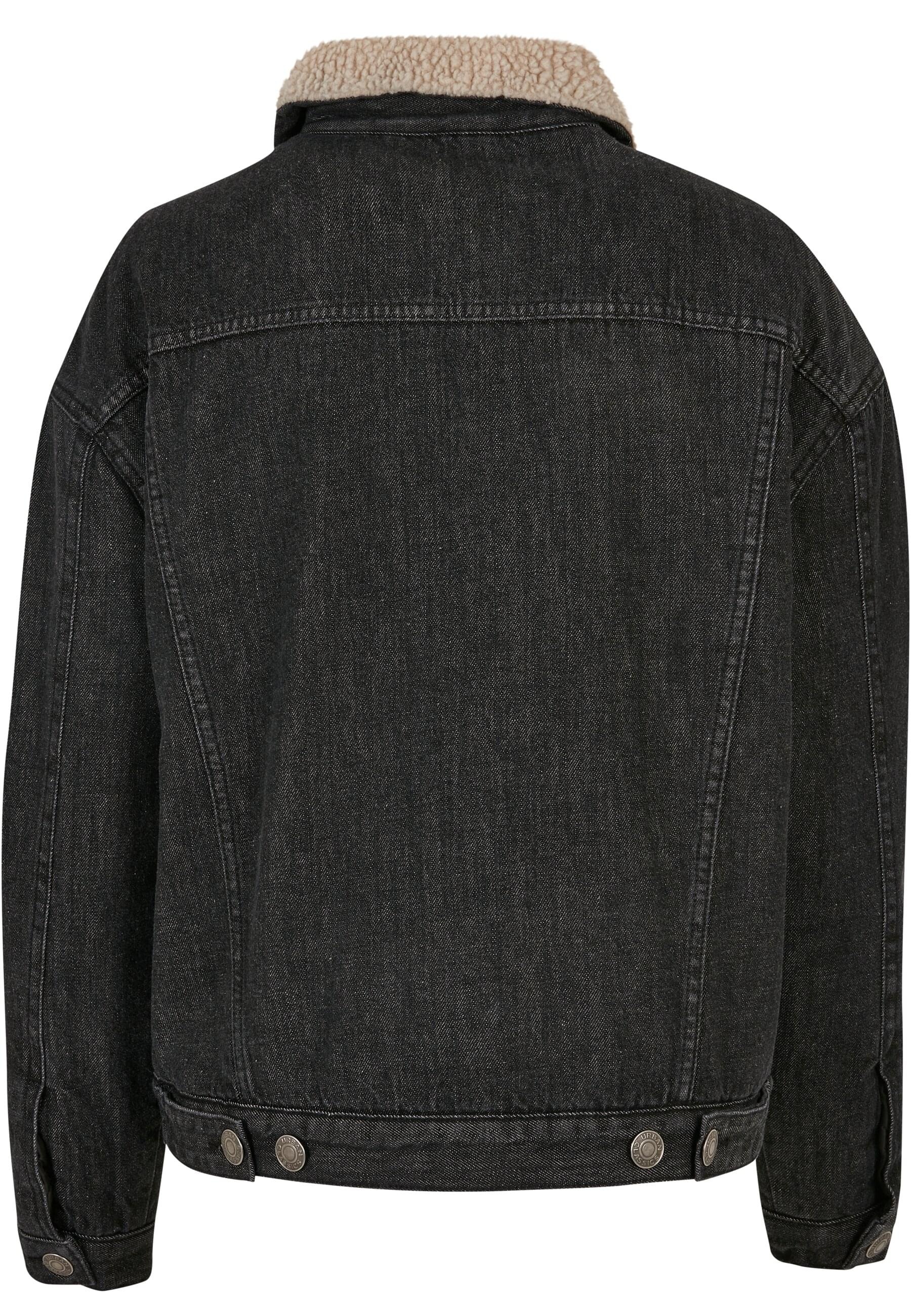URBAN CLASSICS Jeansjacke »Urban Classics Damen Ladies Oversized Sherpa Denim Jacket«, (1 St.), ohne Kapuze