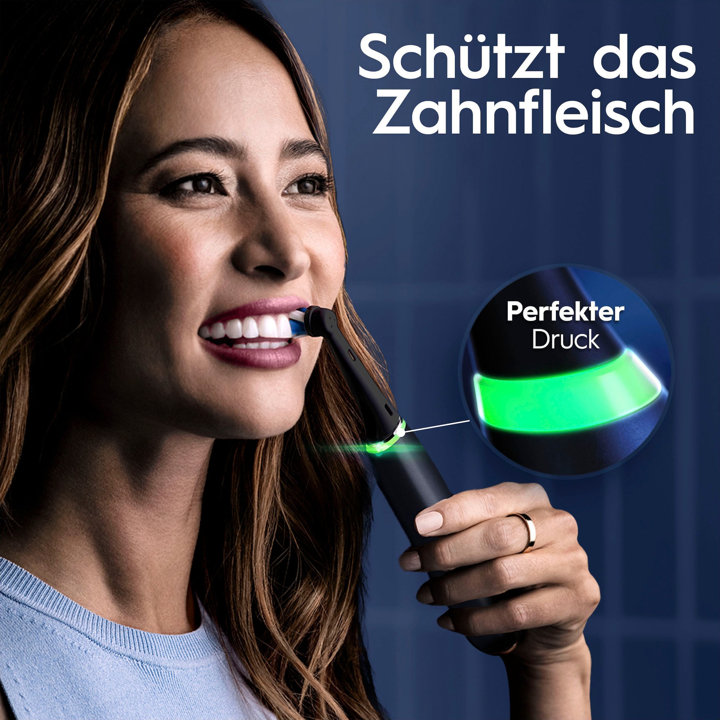 Oral-B Elektrische Zahnbürste »iO 9 Luxe Edition«, 1 St. Aufsteckbürsten, mit Magnet-Technologie, 7 Putzmodi, Farbdisplay & Lade-Reiseetui