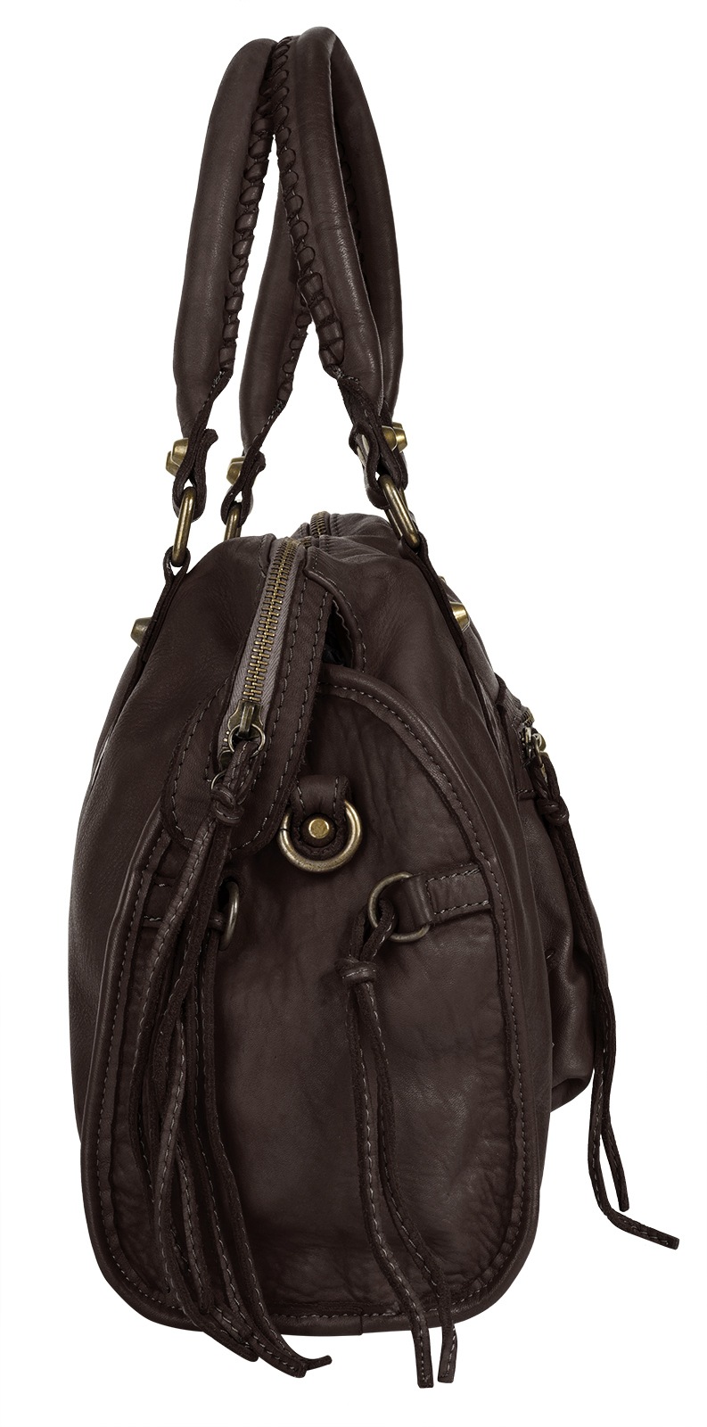 Samantha Look Shopper echt Leder, Made in Italy