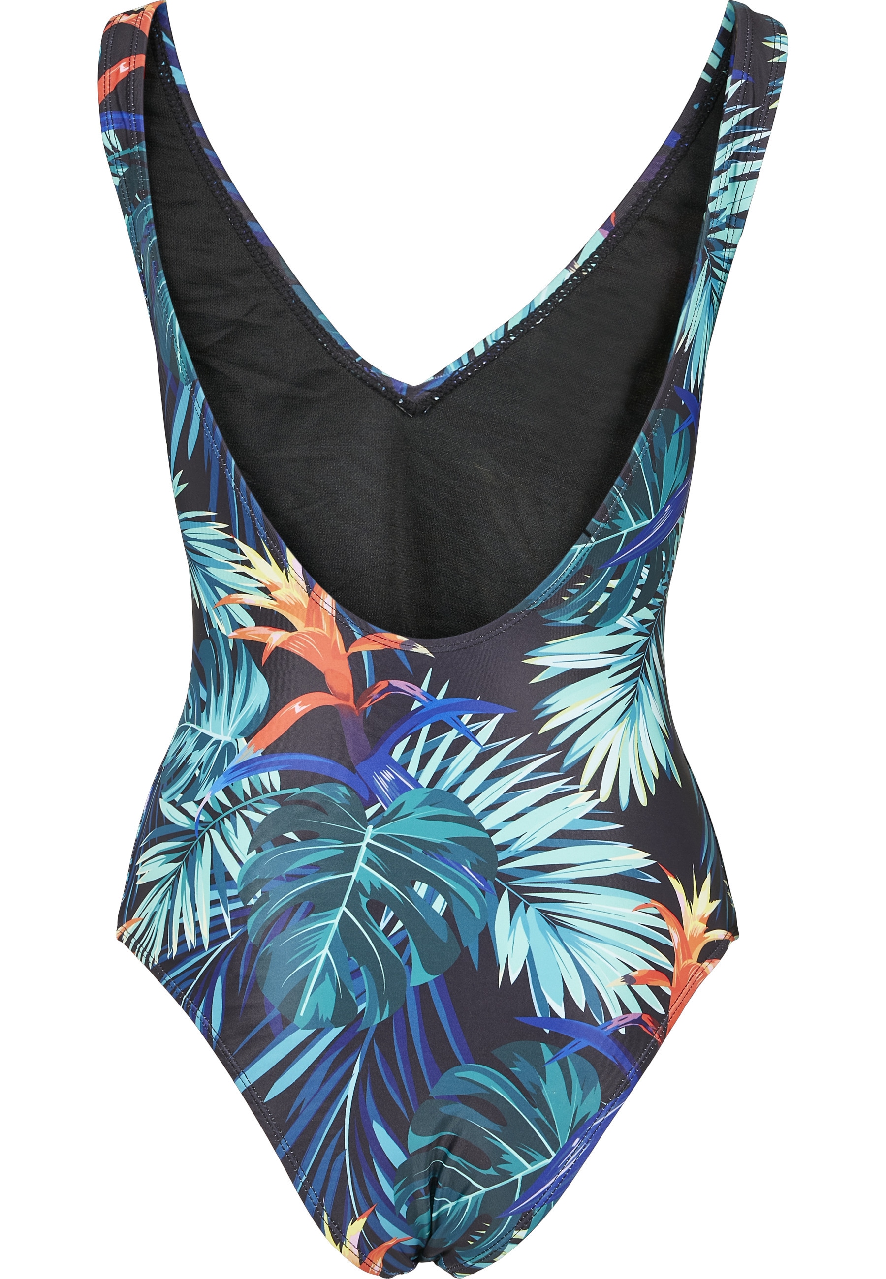 URBAN CLASSICS Monokini »Urban Classics Damen Ladies High Leg Pattern Swimsuit«