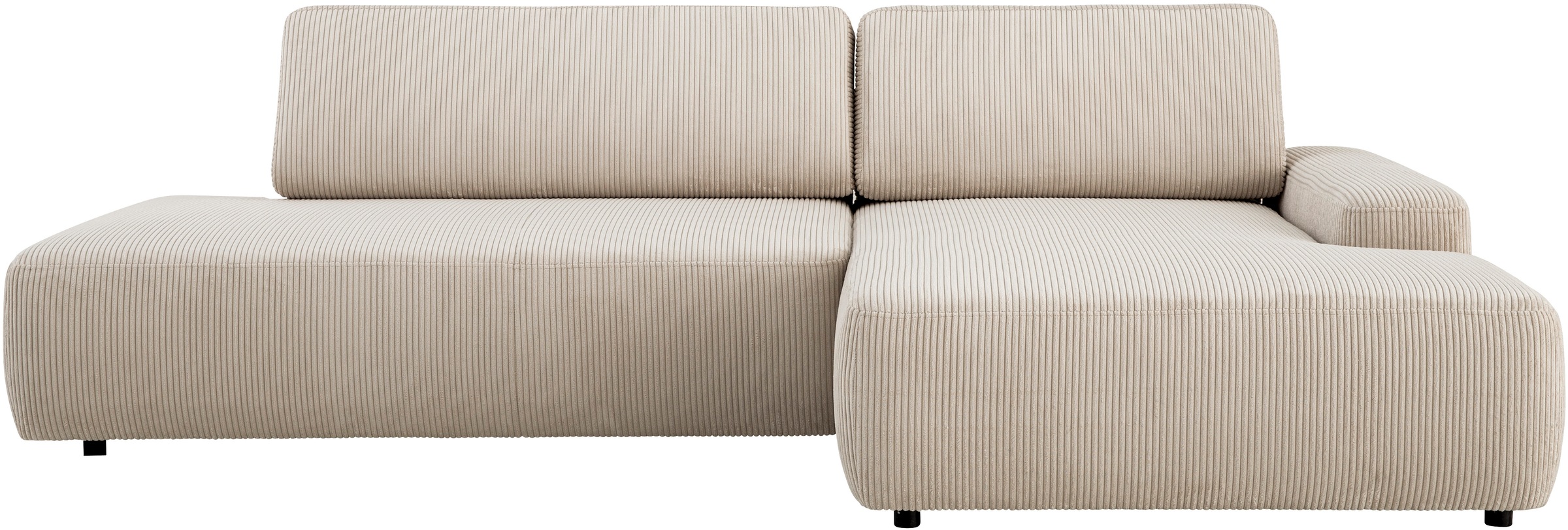 INOSIGN Ecksofa "TORGE, Schlafsofa Cord, Samtvelours u. Strukur fein, Couch günstig online kaufen