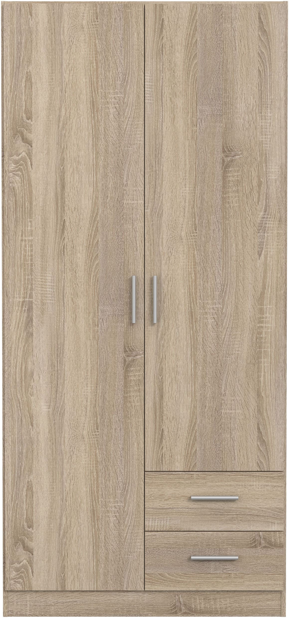 FORTE Kleiderschrank »FORTE JOAKIM , Drehtürenschrank Sonoma Eiche« B/H/T 90,8/197/54 cm, viel Platz