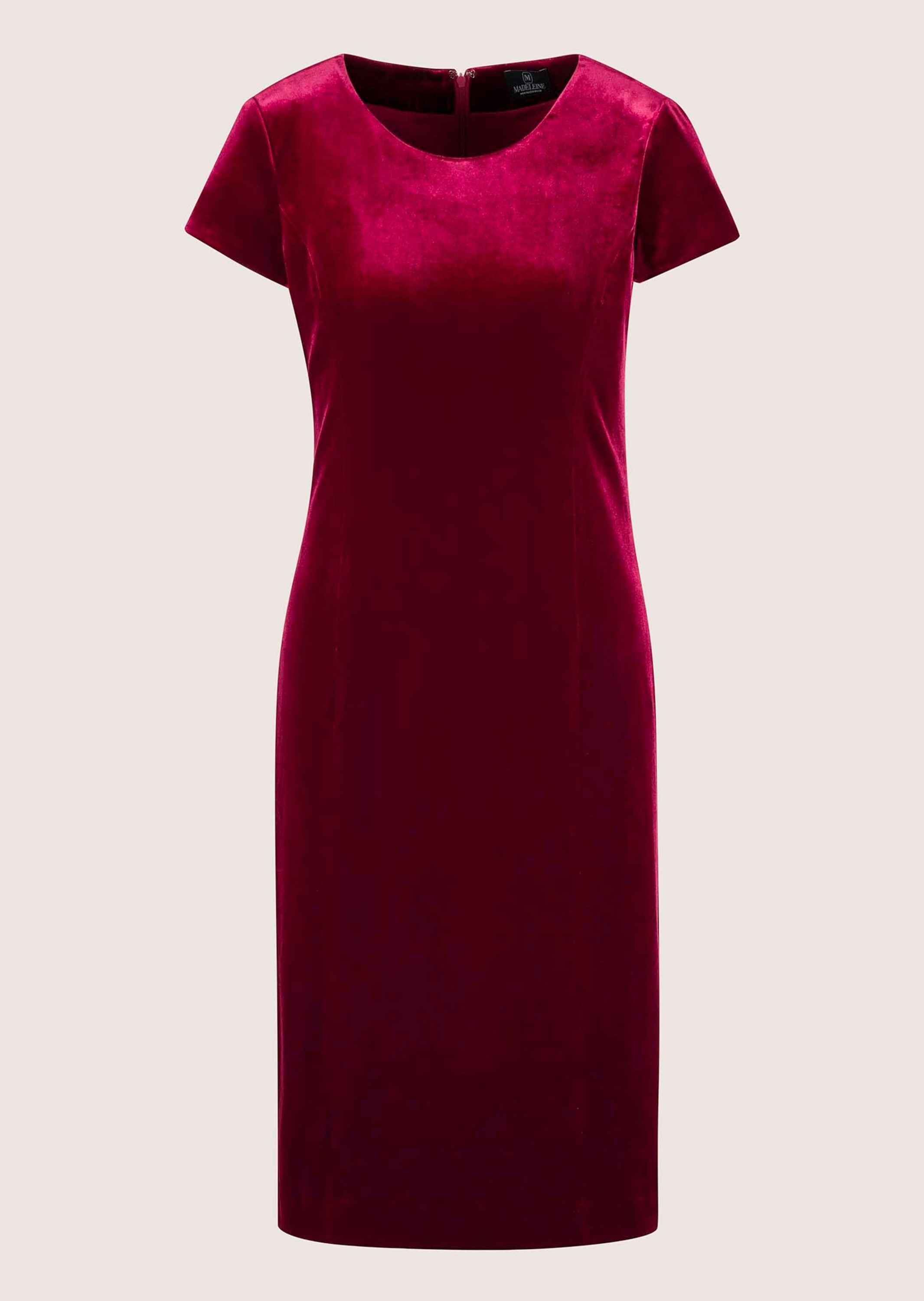 MADELEINE Sommerkleid "Etuikleid Kurzarm Samtkleid in Midilänge" günstig online kaufen