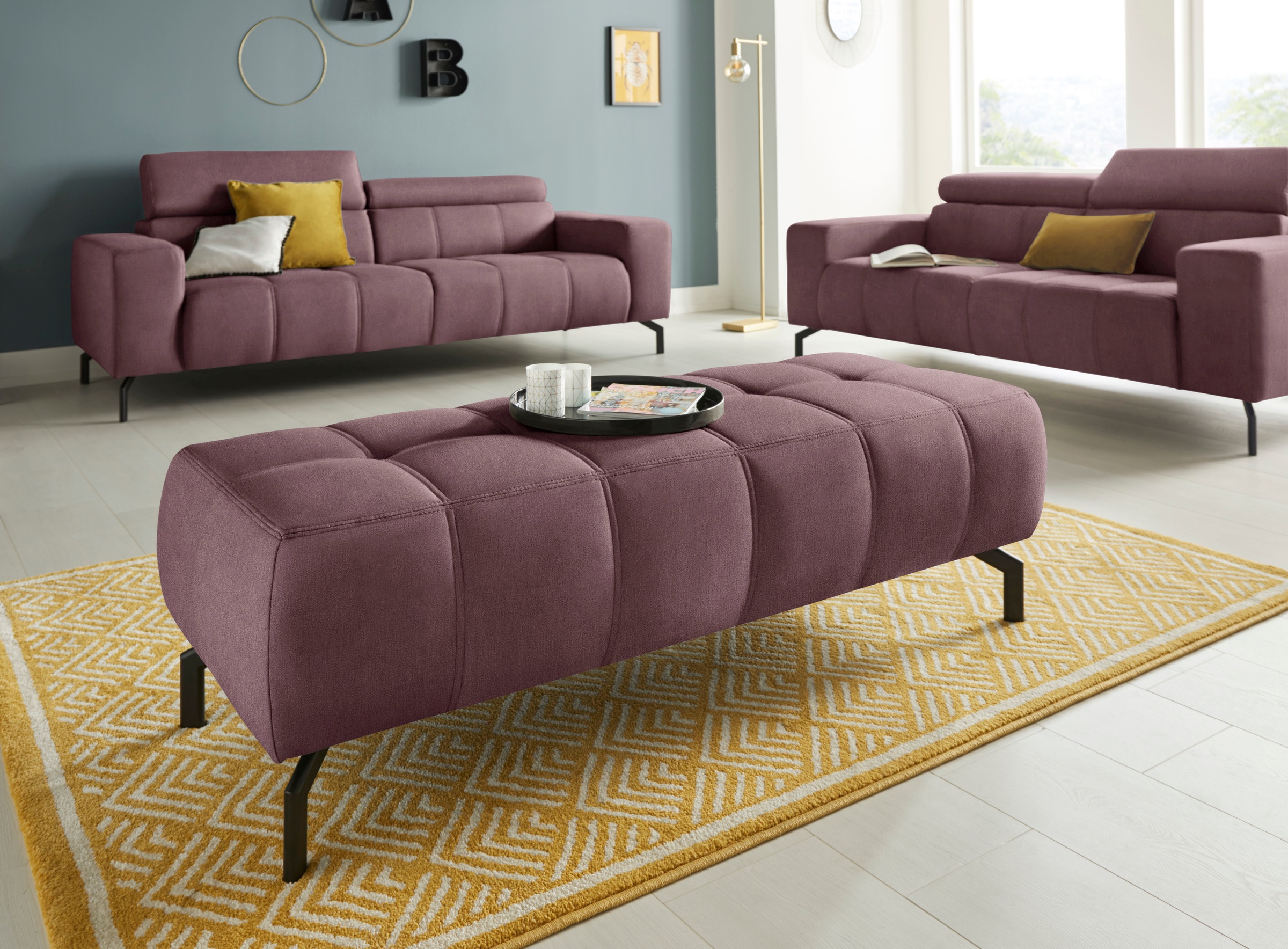 DOMO collection Polsterhocker »Cunelli«, passend zur "Cunelli"-Serie