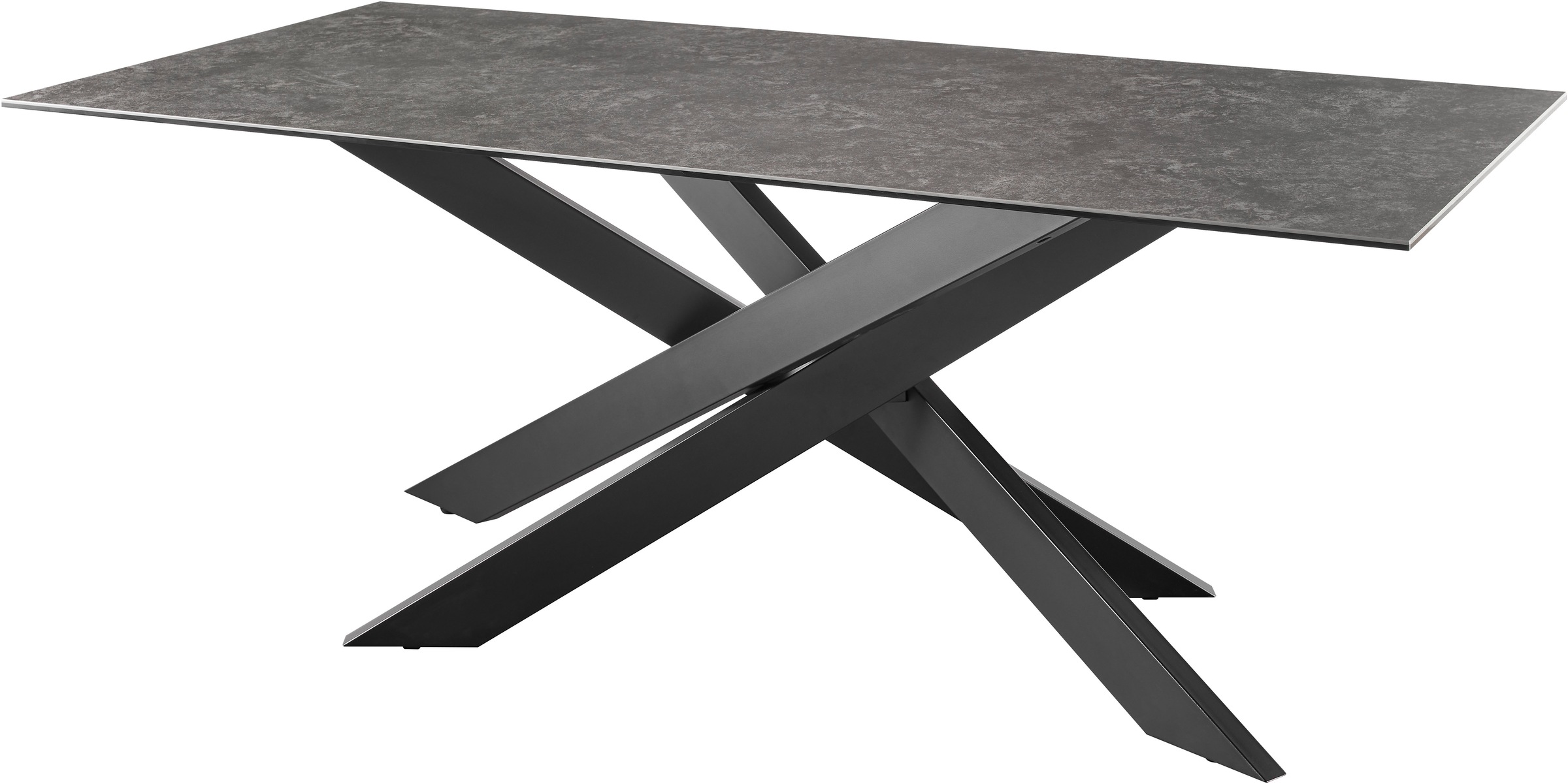 set one by Musterring Esstisch "Baltimore" Platte aus Glas-Keramik, Kreuzfu günstig online kaufen