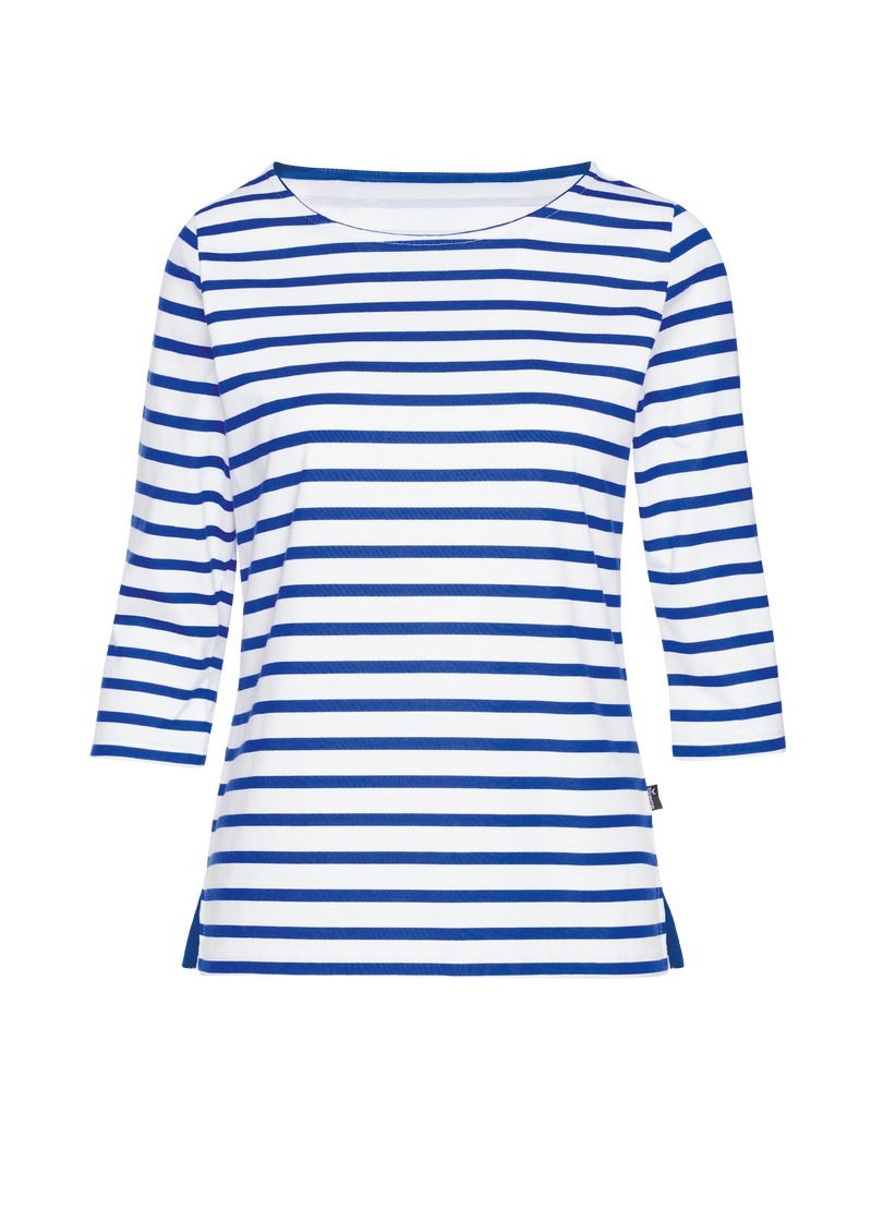 Trigema Longsleeve "TRIGEMA Dreiviertelarm Shirt mit Ringelmuster" 1 Stk. günstig online kaufen