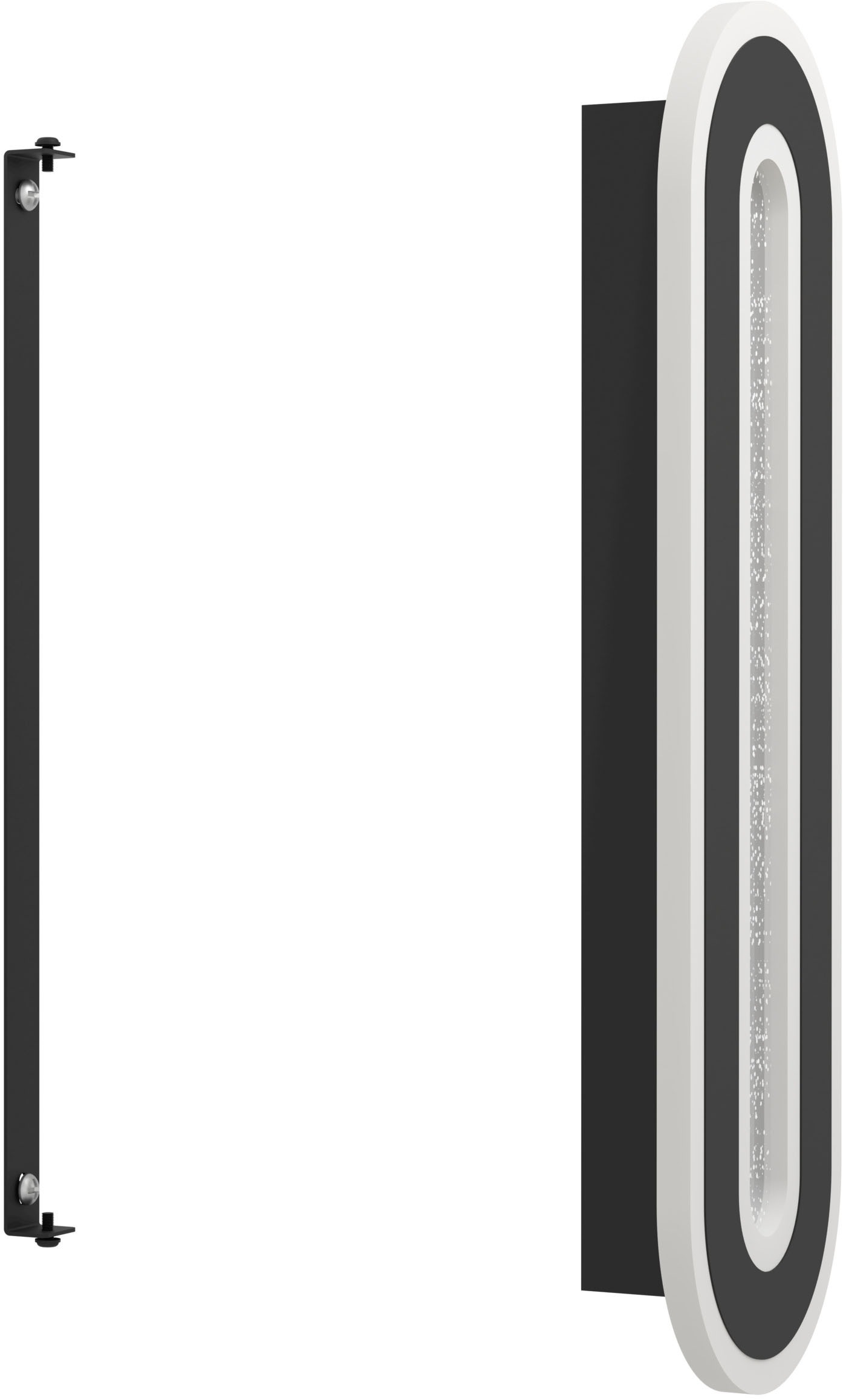 EGLO Wandleuchte »MACCHIONI Wandlampe - Stahl, Kunststoff - LED - 12W - IP20« LED-Modul 1 Stk. Neutralweiß Wandstrahler, Wandspot, Wohnzimmer, Flur, L40 x B12 x AL4,5 cm