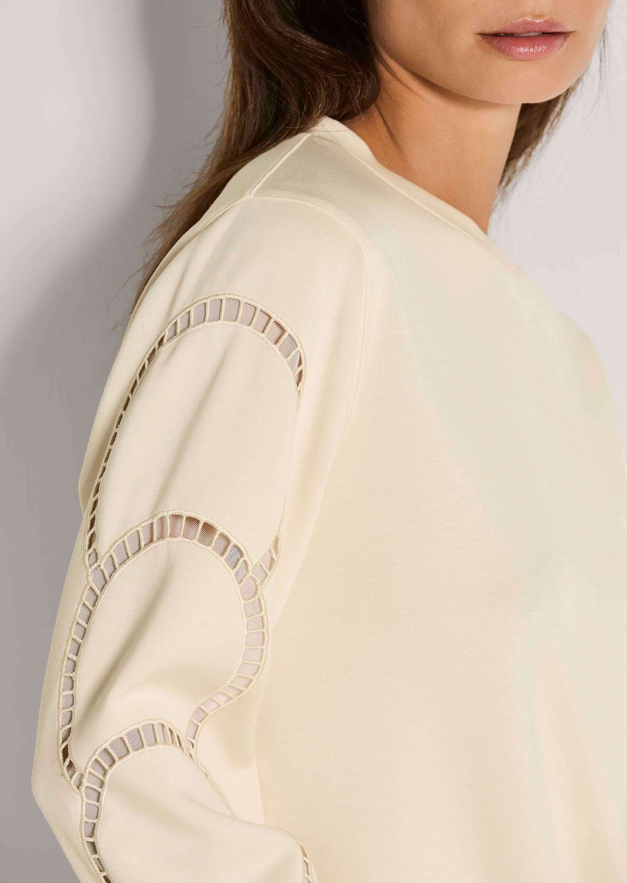 MADELEINE Langarmshirt »Sweatshirt Langarm-Oberteil mit Mesh-Details«