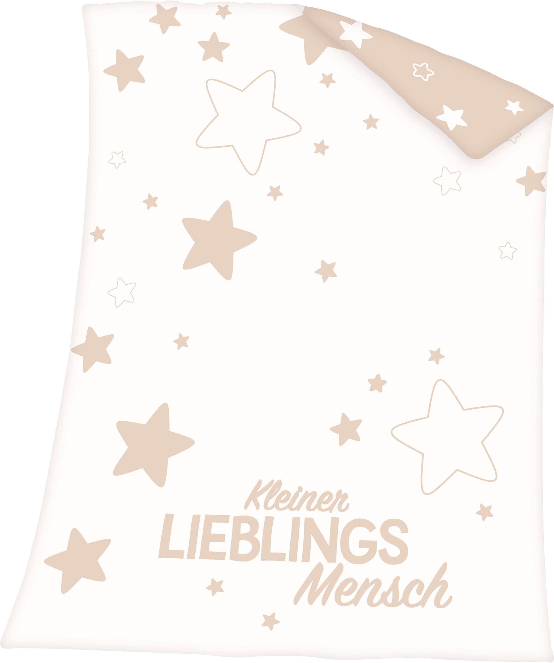 Baby Best Babydecke mit und BAUR Kuscheldecke | »Kleiner Rechnung Schriftzug auf Lieblingsmensch«, Sternen