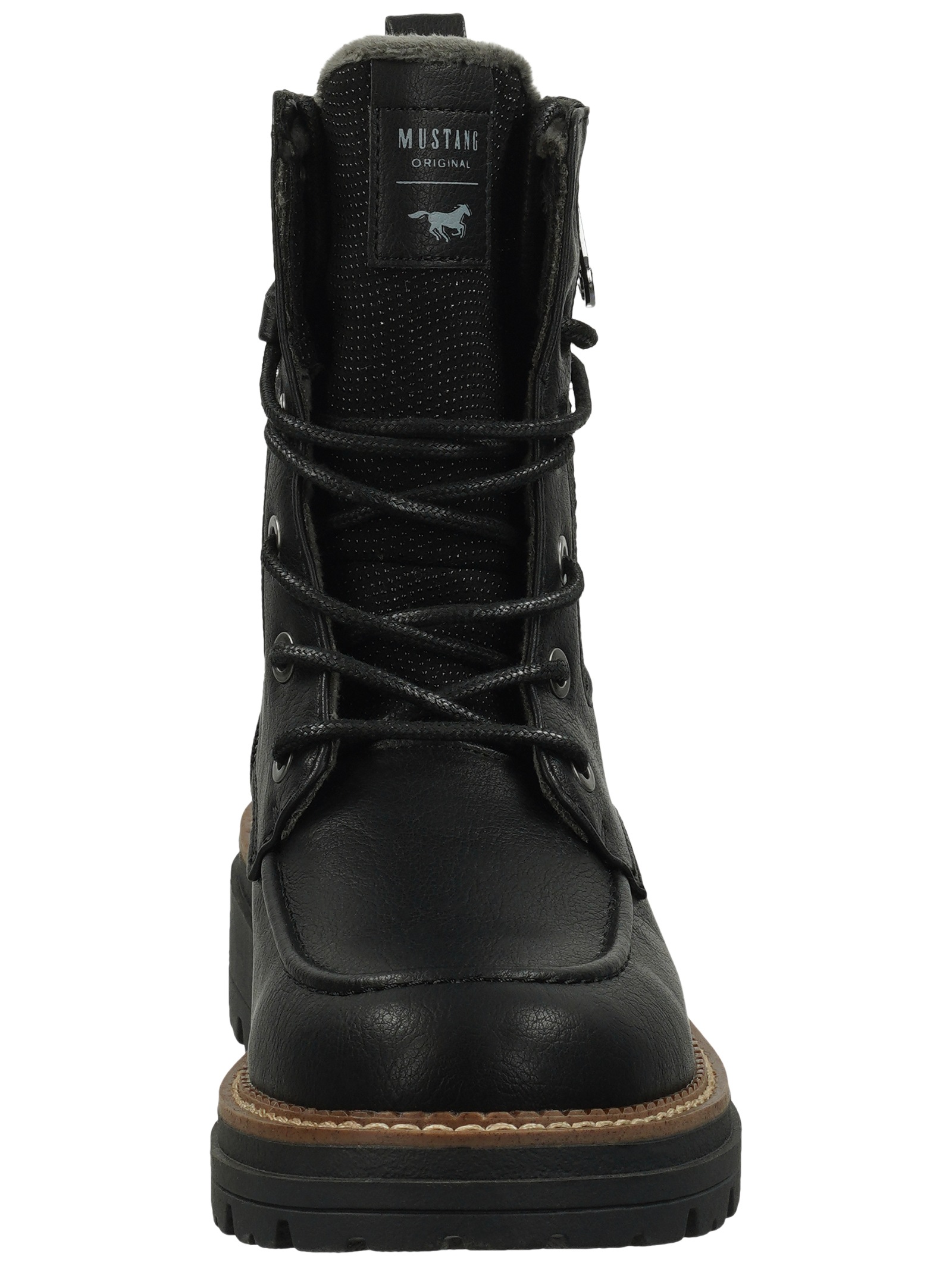 Mustang Shoes Schnürstiefelette »Mustang Shoes Stiefelette Lederimitat«