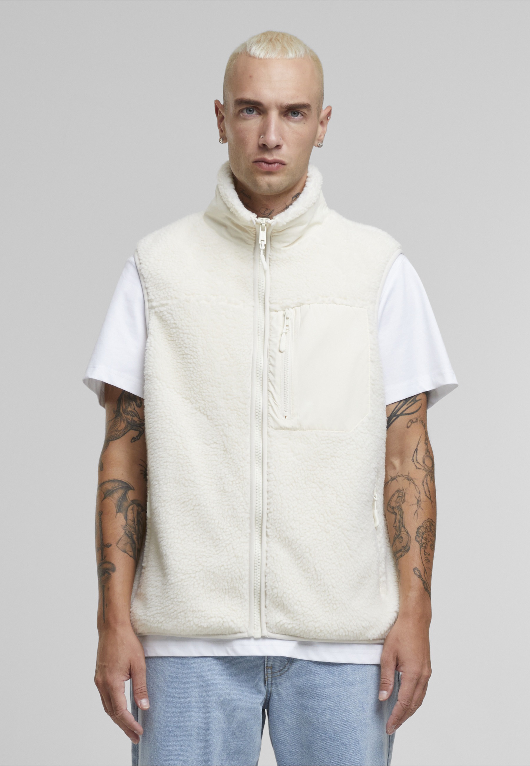 URBAN CLASSICS Steppweste »Urban Classics Sherpa Vest« 1